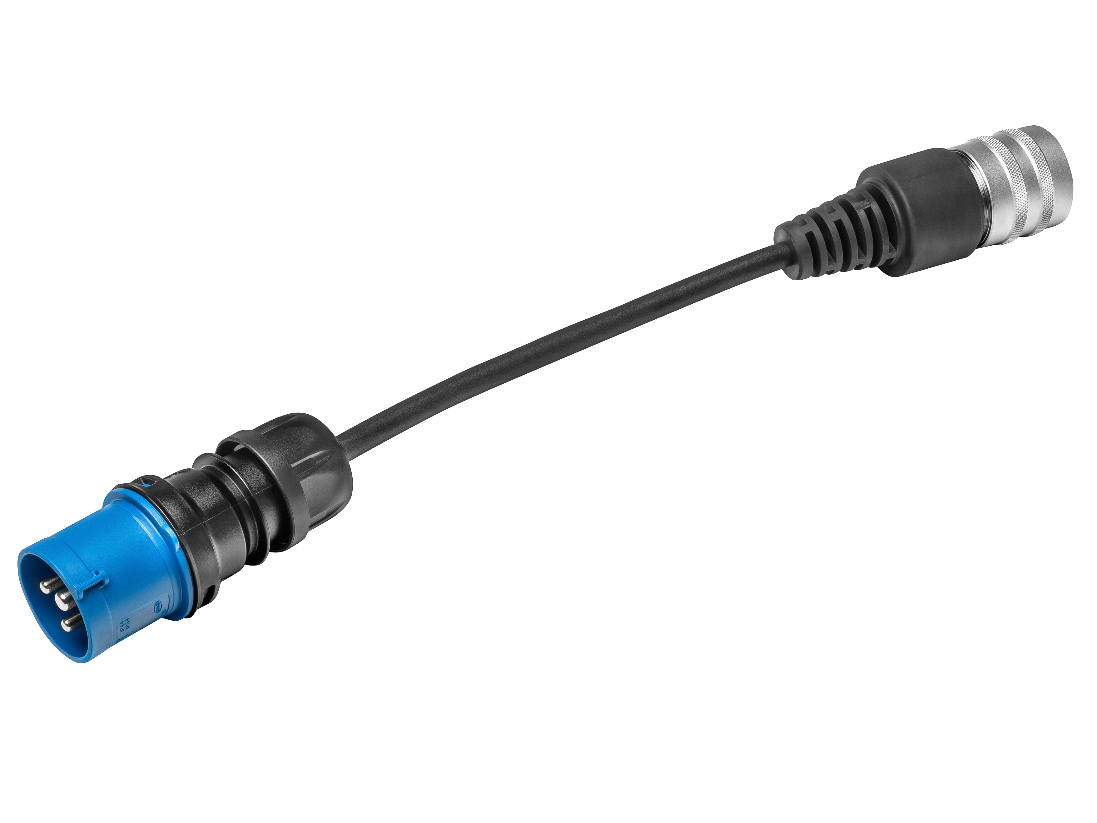 Flexibles Ladesystem, Adapter, CEE 16/1-phasig - schwarz Flexibles Ladesystem, Adapter, CEE 16/1-phasig - schwarz