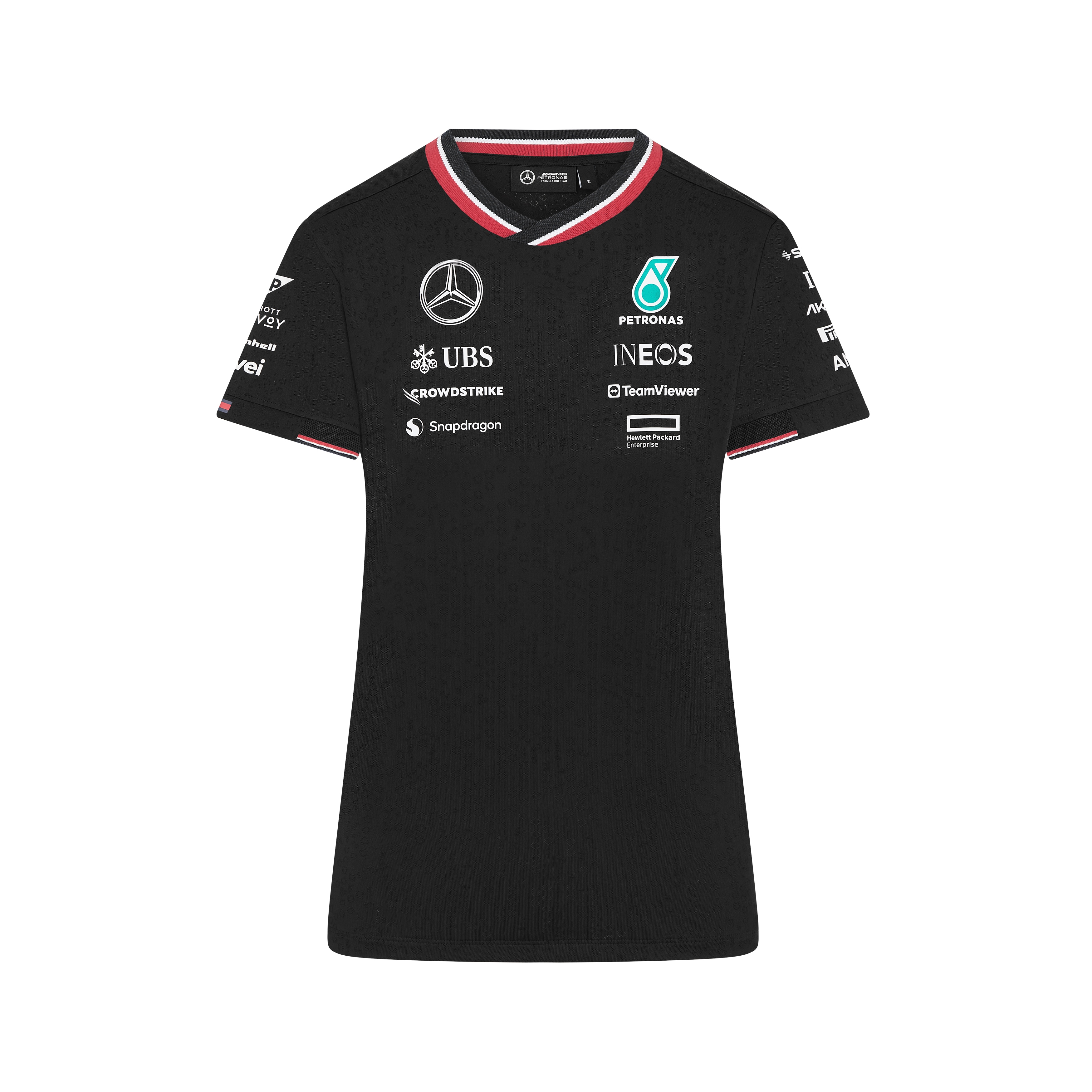 T-Shirt Damen, Fahrer, Mercedes-AMG F1 - schwarz, L