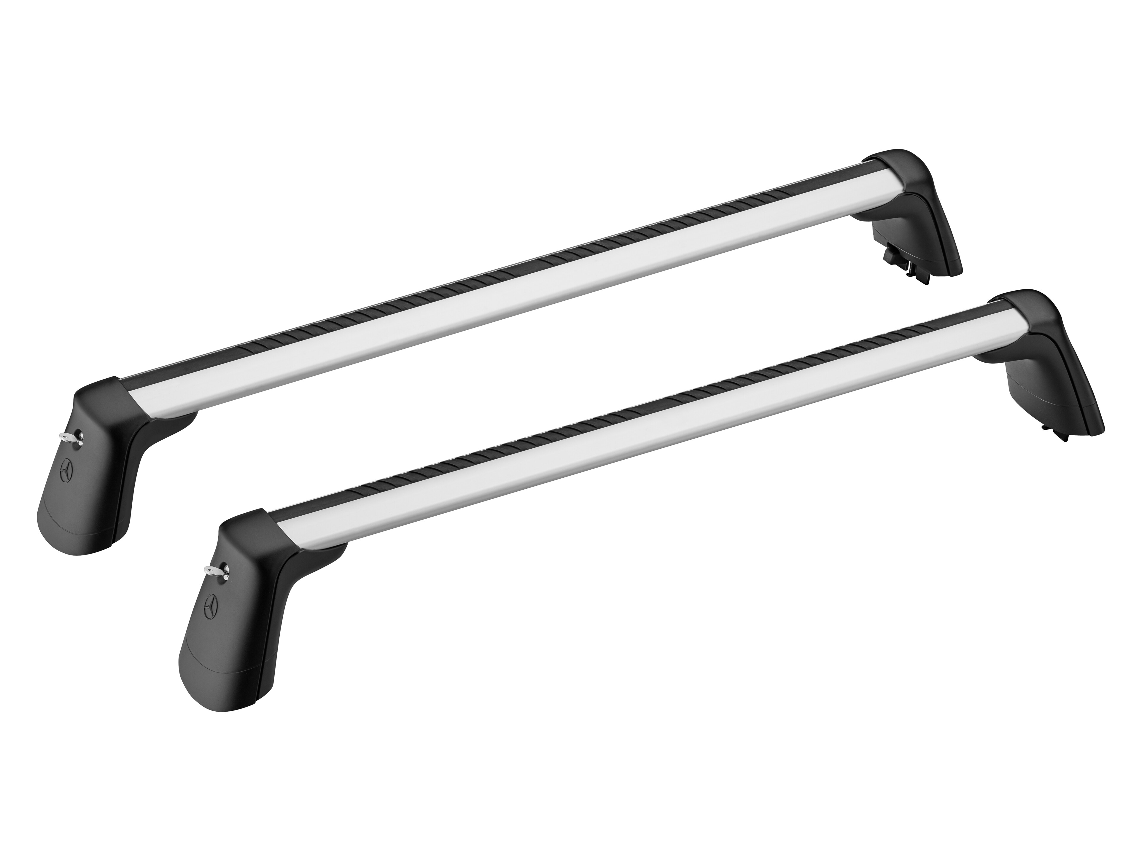 Grundträger - Aluminium / Stahl / Kunststoff, silberfarben / schwarz