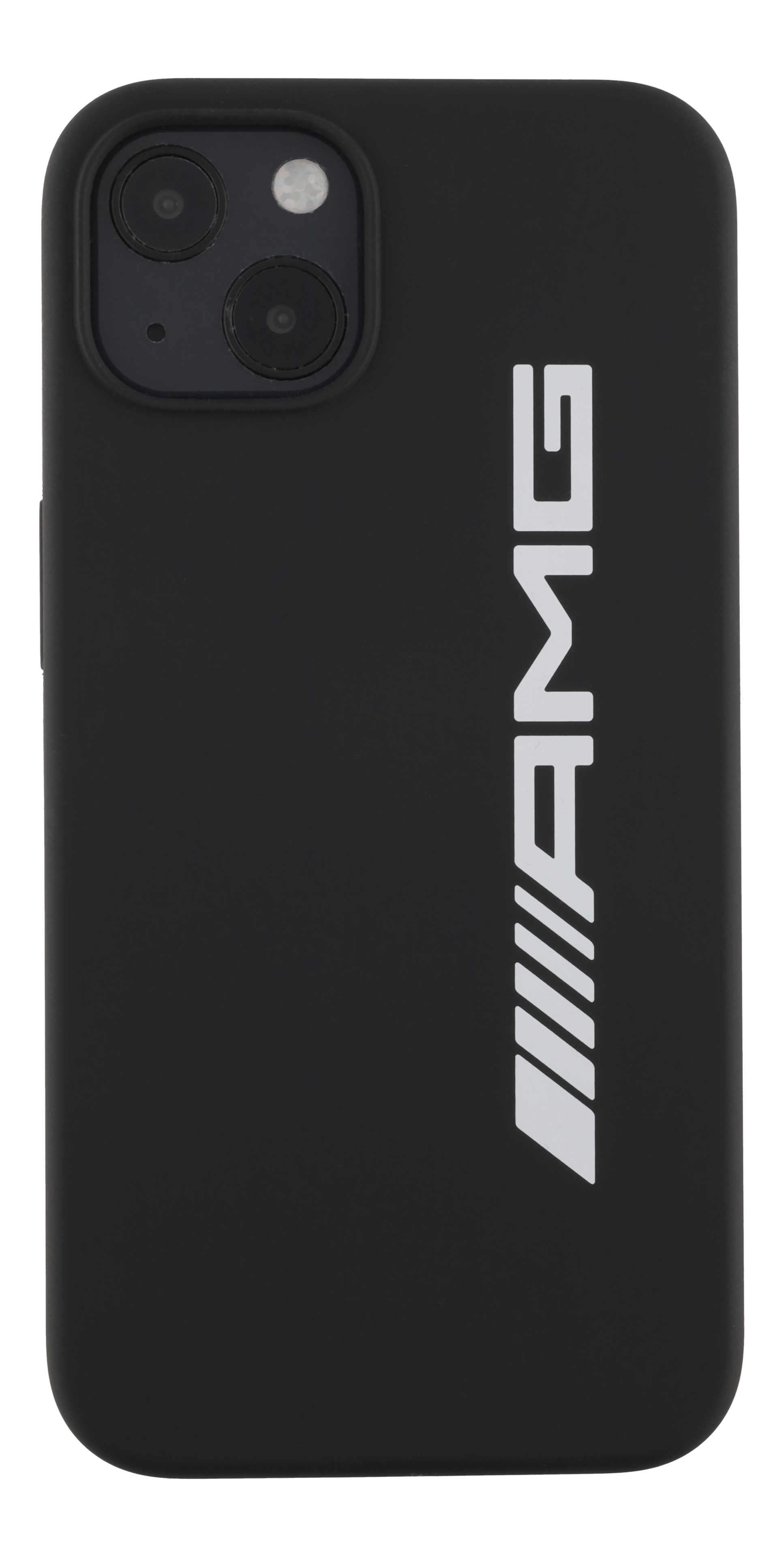 AMG Hülle für iPhone® 13 - schwarz, Polycarbonat / Silikon / Mikrofaser