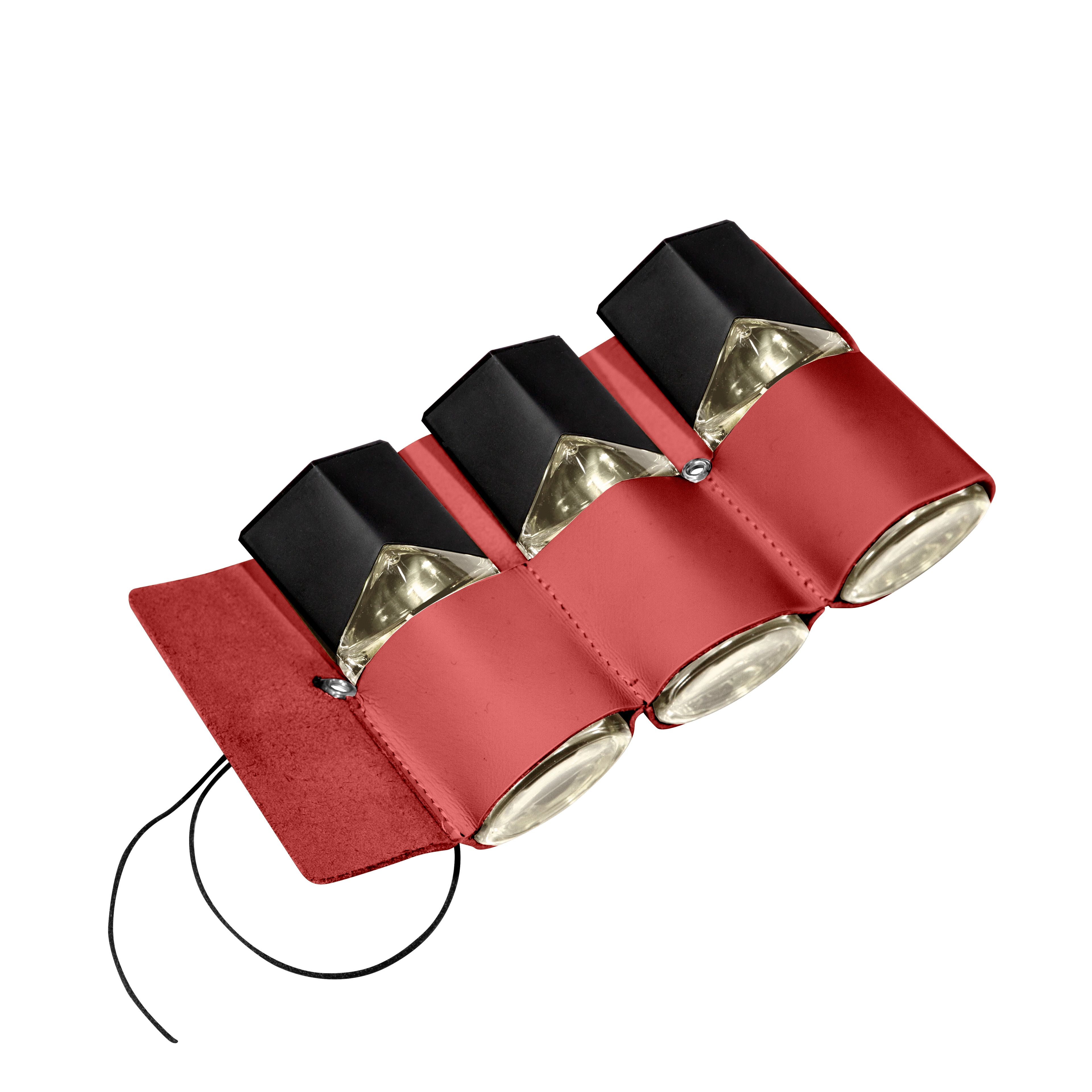 Trilogie Land Sea Air (LSA), EdP, Lederetui in Beige, Braun, Rot oder Schwarz - für Herren, INCC, 3x30 ml Trilogie Land Sea Air (LSA), EdP, Lederetui in Beige, Braun, Rot oder Schwarz - für Herren, INCC, 3x30 ml