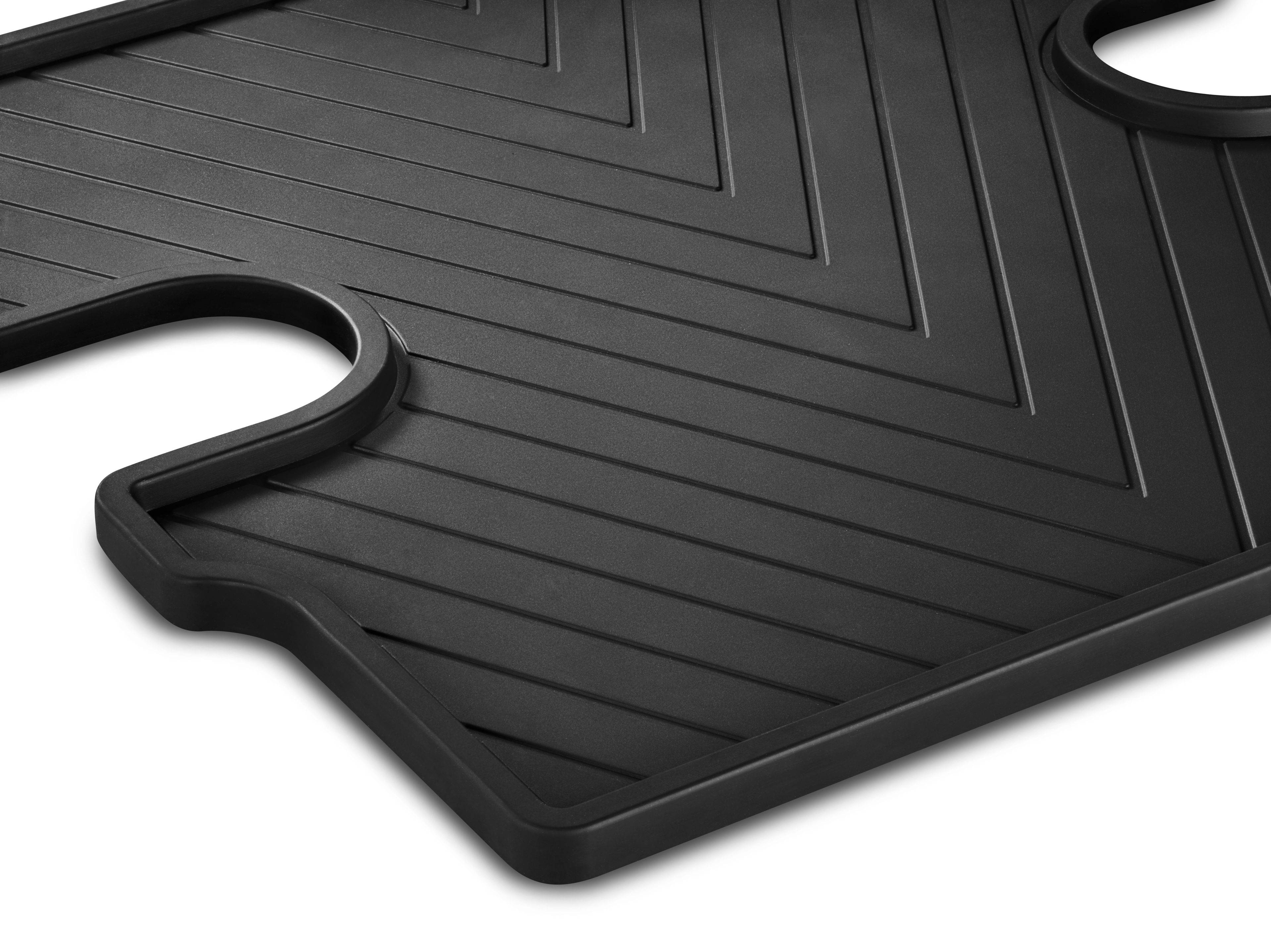 Allwettermatten, Mittelmatte, ohne S23 (Beifahrersitz 2-Sitzer), 1-teilig - LL/RL, schwarz