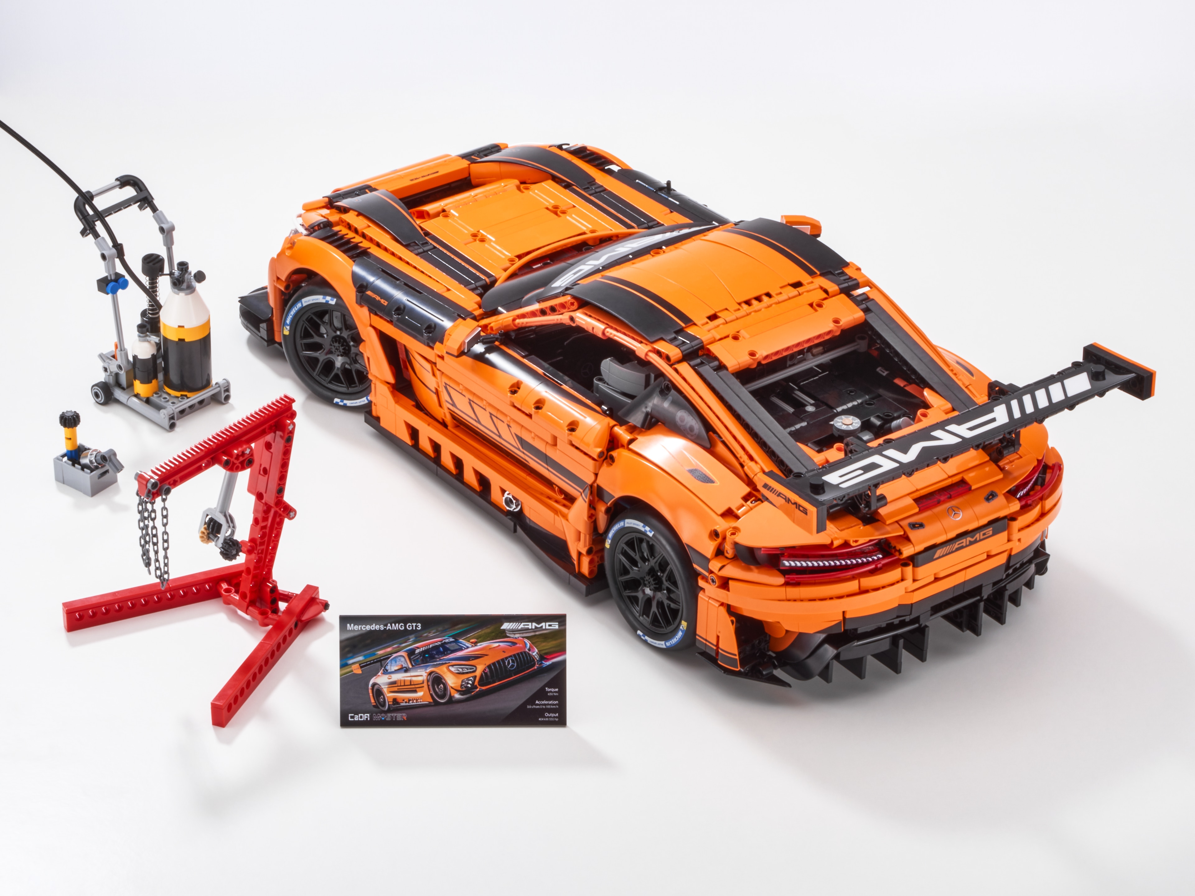 Mercedes-AMG GT3, Klemmbaustein Modell, C190 - orange, CaDa, 1:8