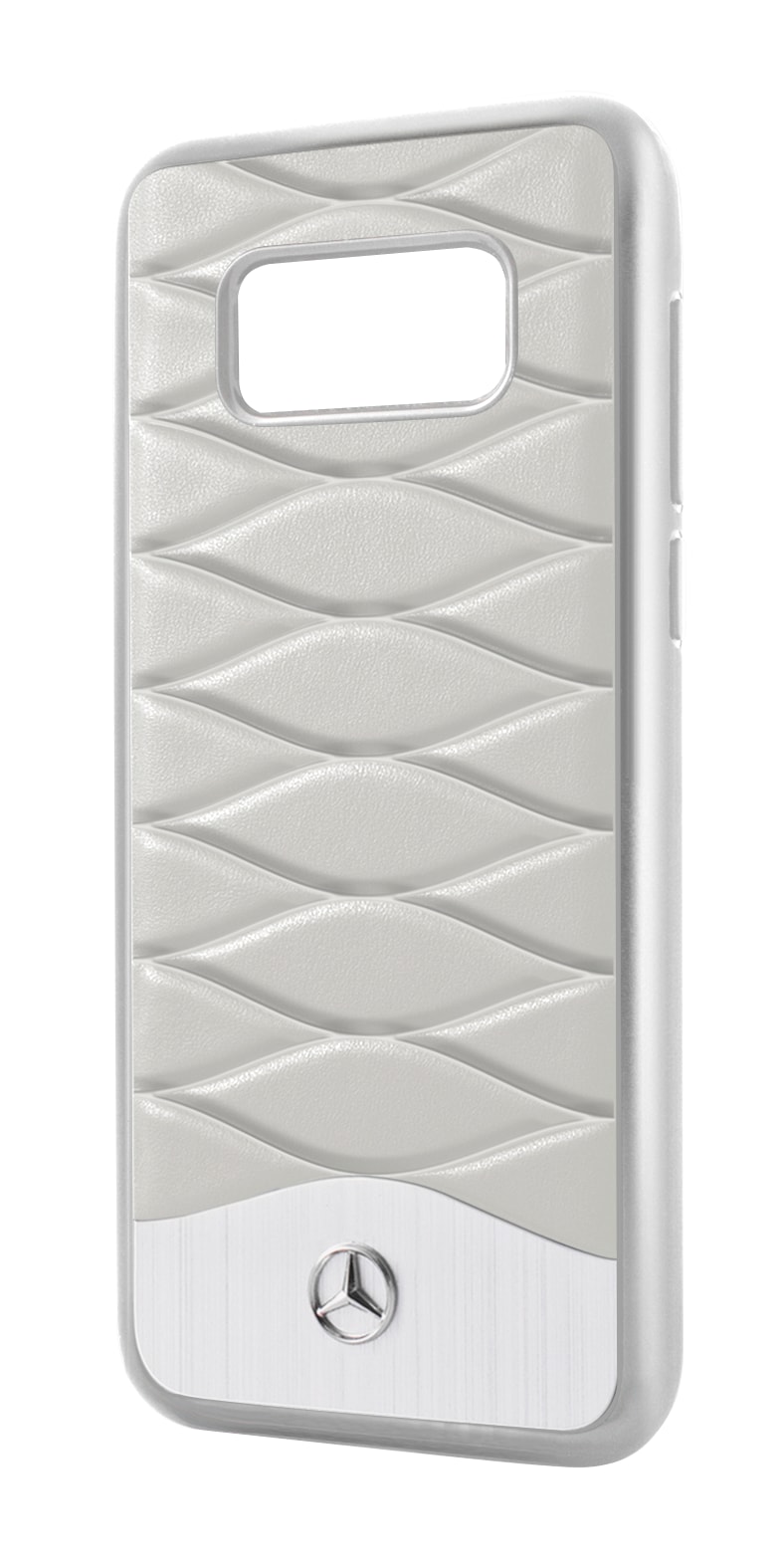 Hülle für Samsung Galaxy S8 - grau, Polycarbonat / Rindleder Hülle für Samsung Galaxy S8 - grau, Polycarbonat / Rindleder