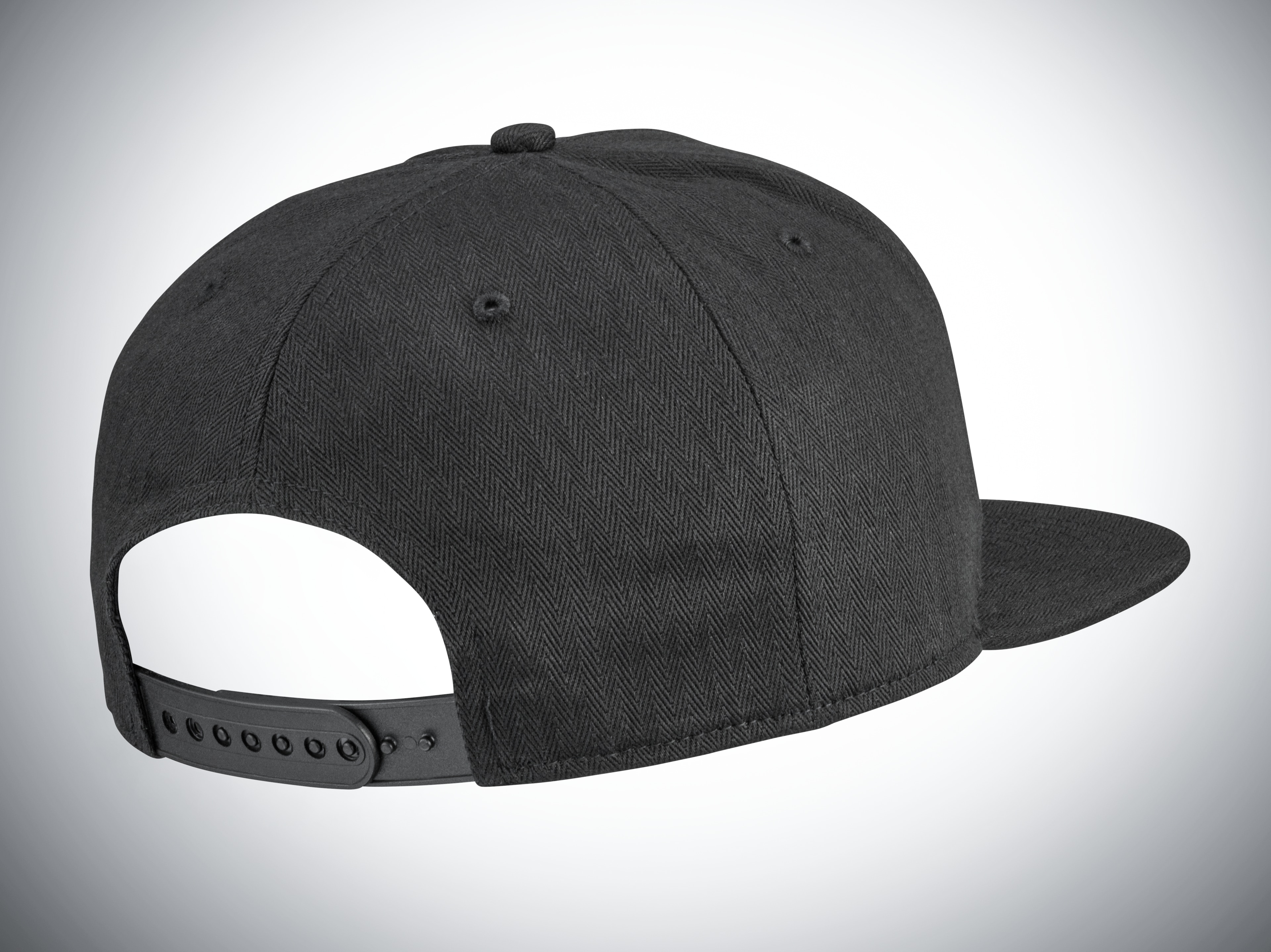 Flat Brim Cap - schwarz, Baumwolle (Bio) Flat Brim Cap - schwarz, Baumwolle (Bio)