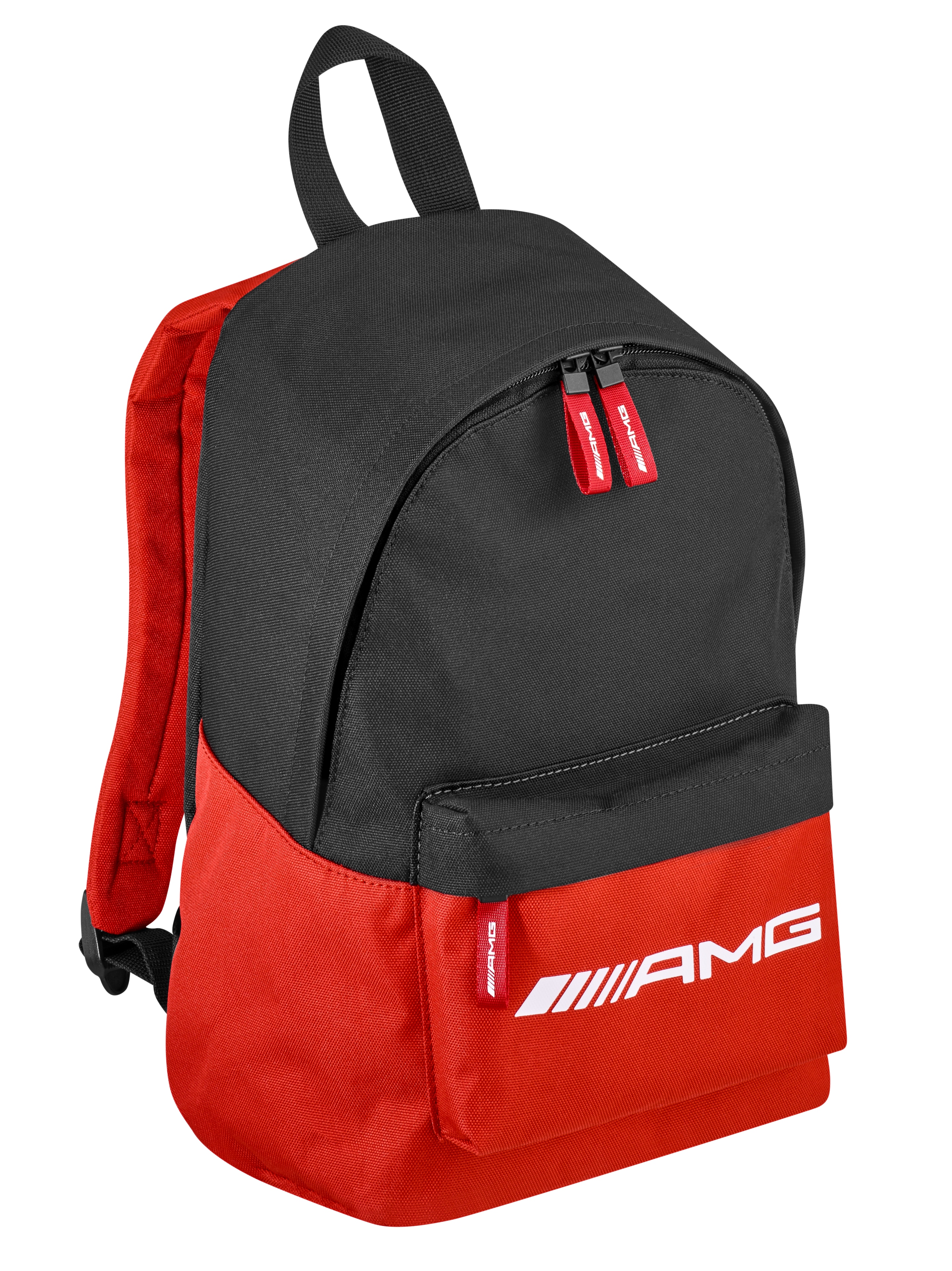 AMG Rucksack Kinder - schwarz / weiß / rot, Polyester