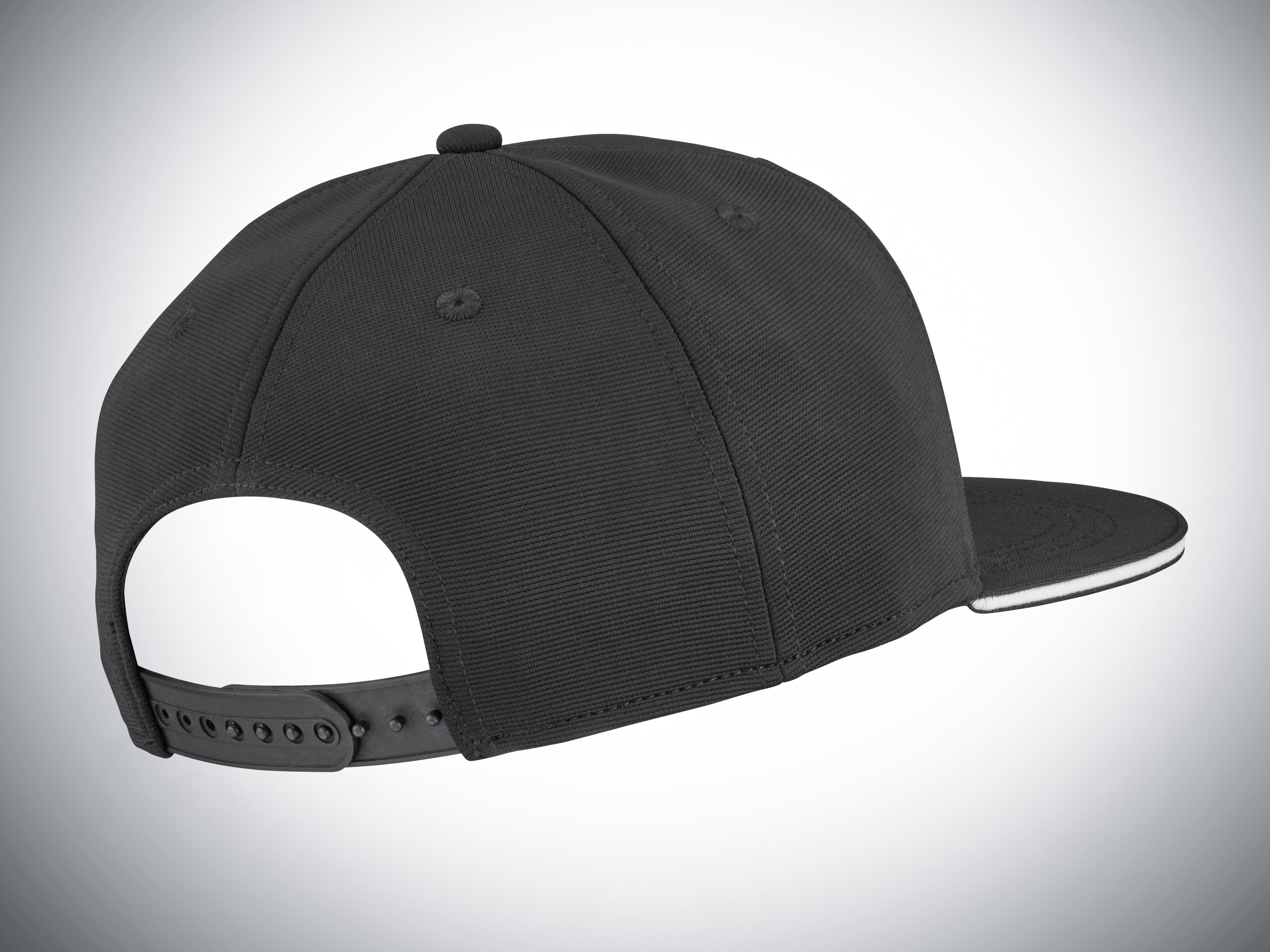 AMG Flat Brim Cap - schwarz, Polyester (recycelt)