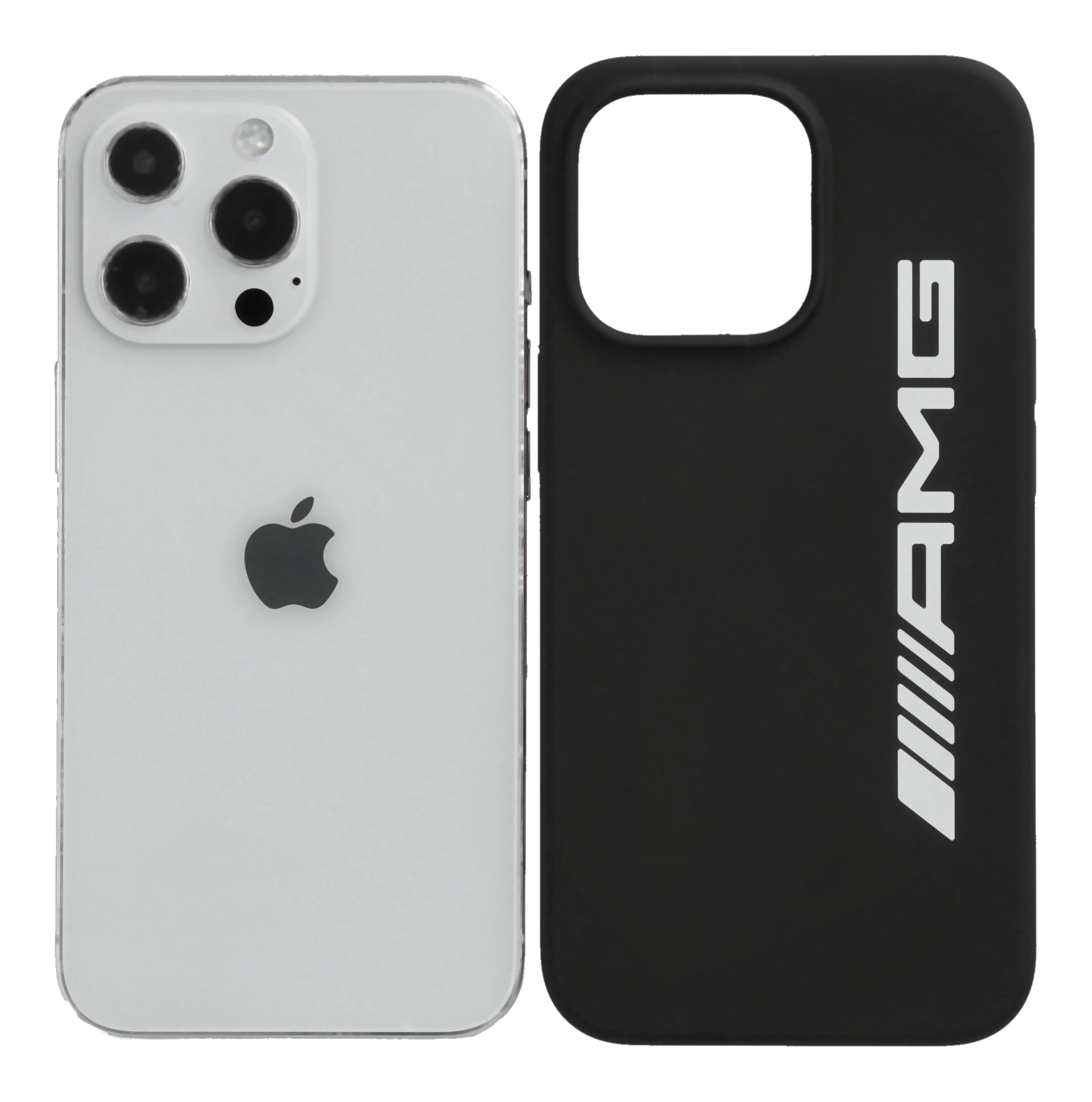 AMG Hülle für iPhone® 13 Pro - schwarz, Polycarbonat / Silikon / Mikrofaser AMG Hülle für iPhone® 13 Pro - schwarz, Polycarbonat / Silikon / Mikrofaser