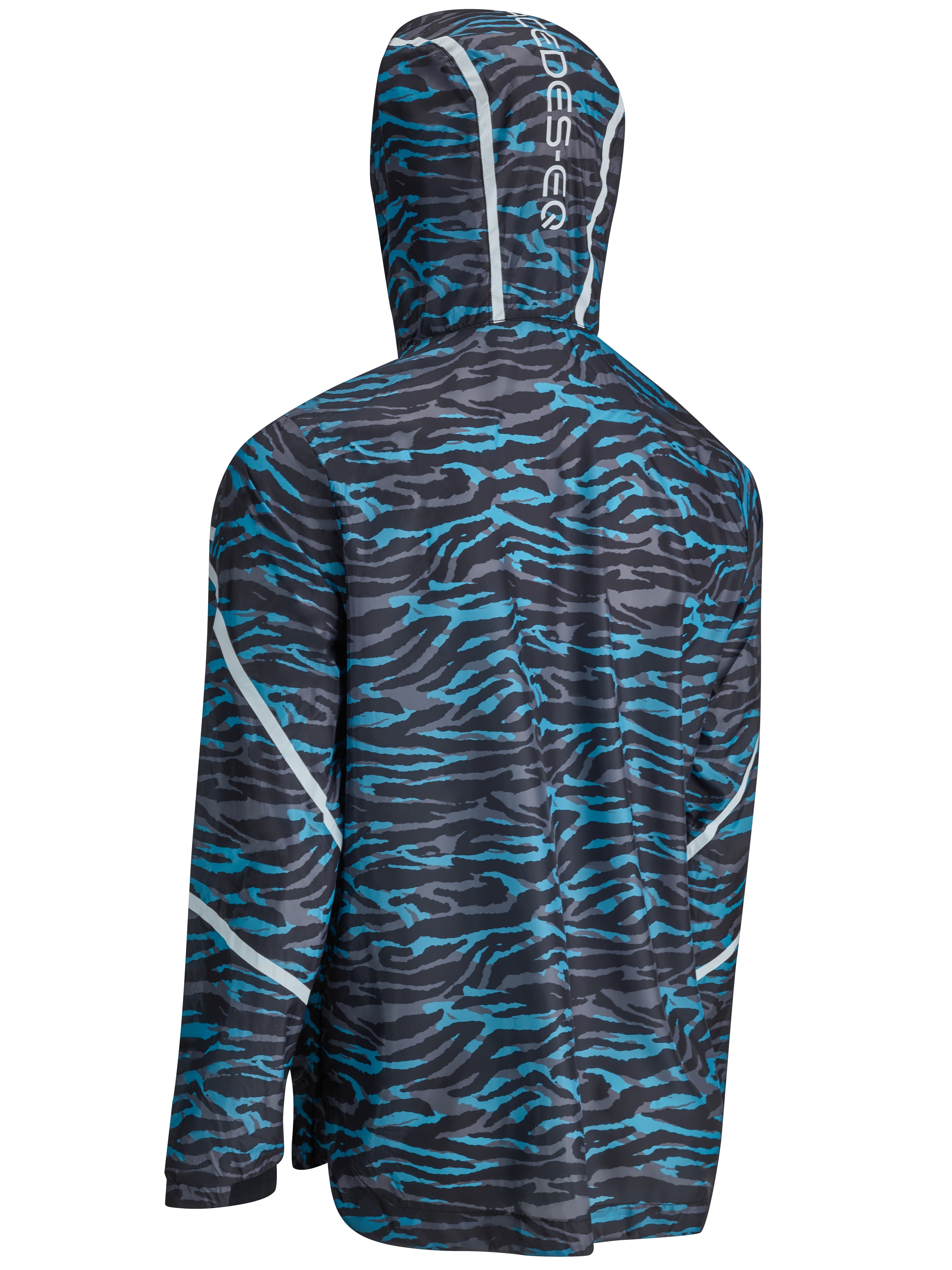 Lightweight-Jacke Herren - schwarz / blau / silberfarben, S