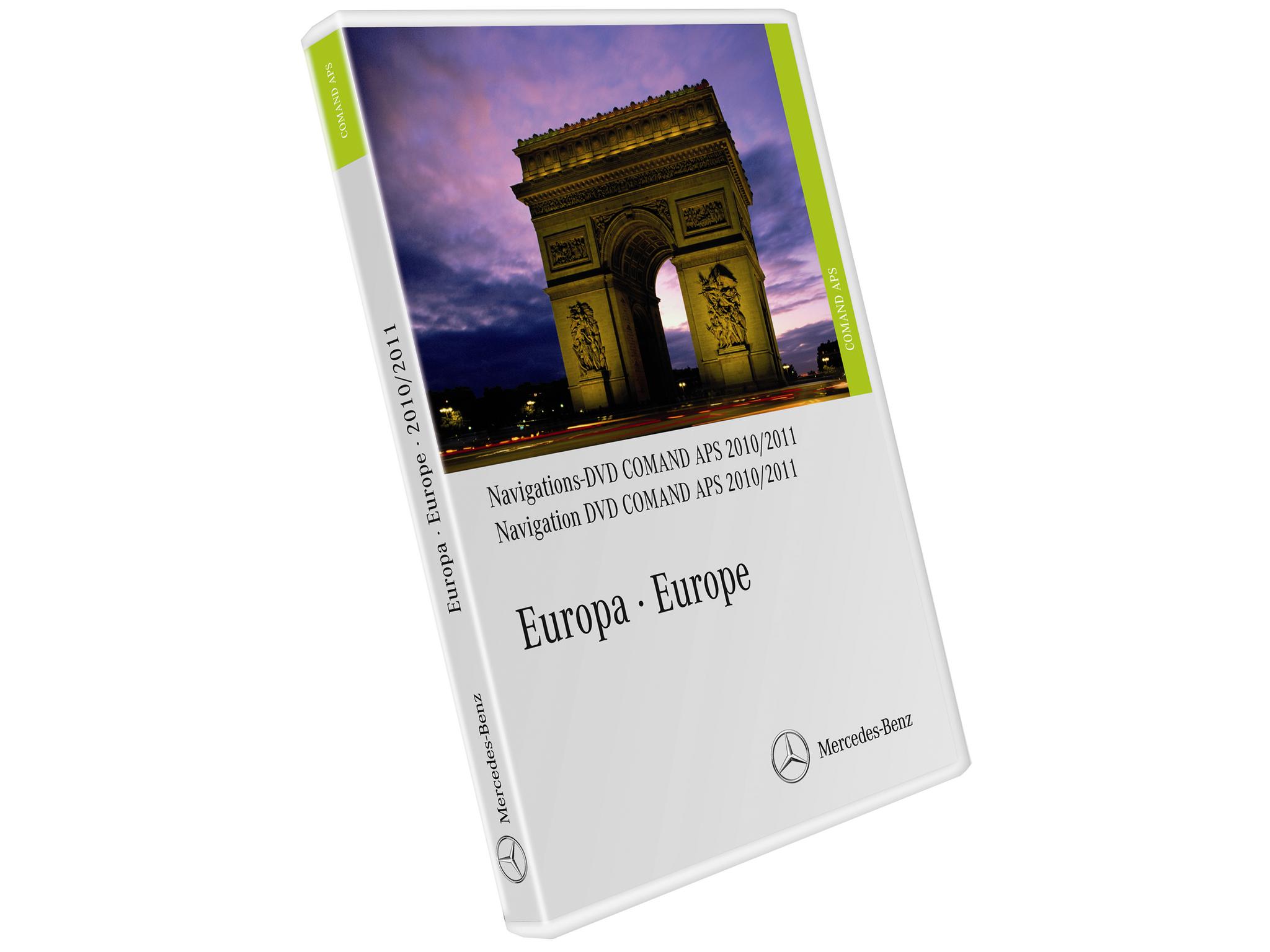 Navigations-DVD COMAND APS, Europa, Version 2010/ 2011 - limegrün, NTG3