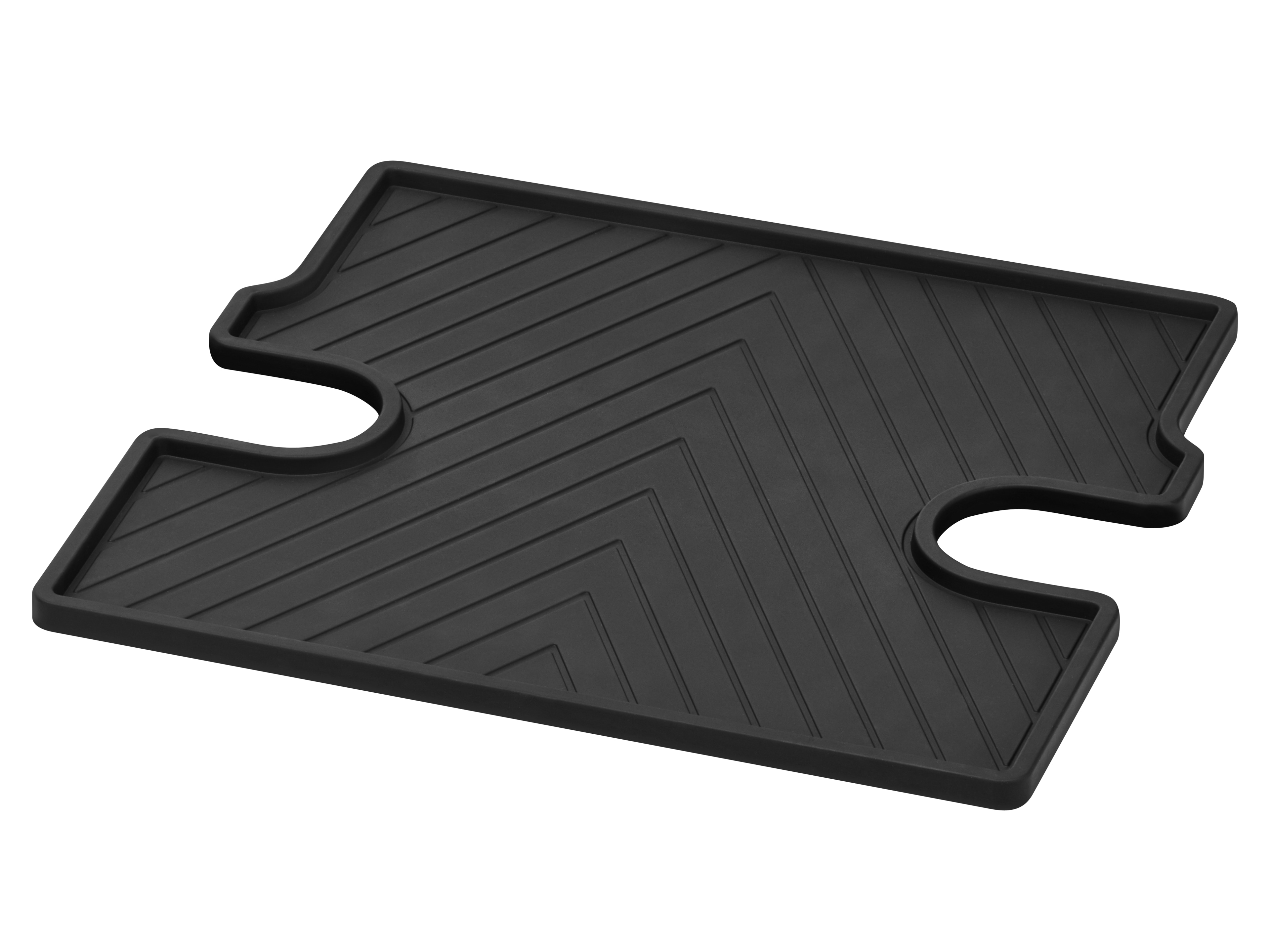 Allwettermatten, Mittelmatte, ohne S23 (Beifahrersitz 2-Sitzer), 1-teilig - LL/RL, schwarz