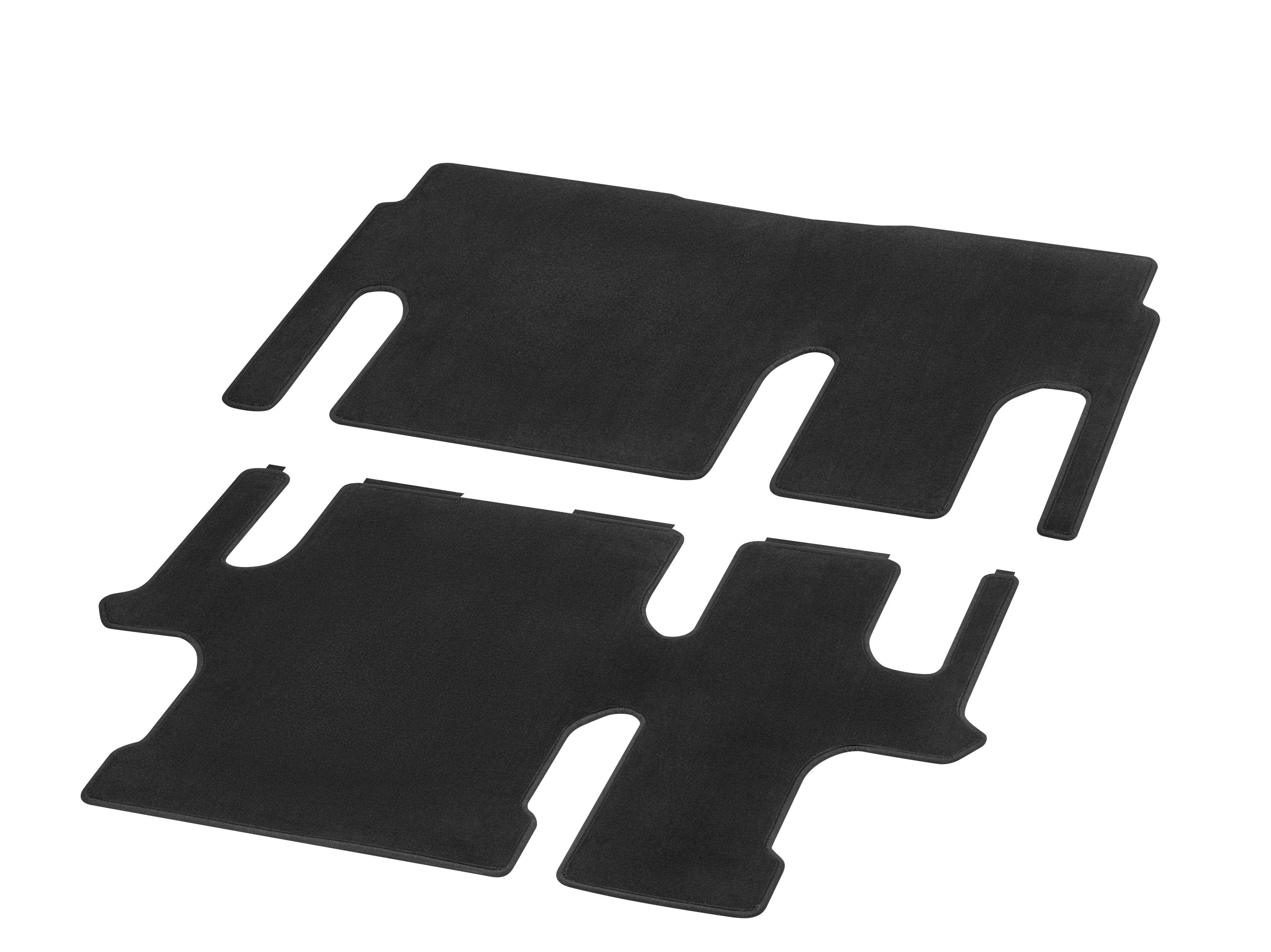 Veloursmatten, Fahrgastraum, mit Einfachschiene, 2 Schiebetüren (T19), 2-teilig, T19, U3R/UR3 - LL/RL, schwarz