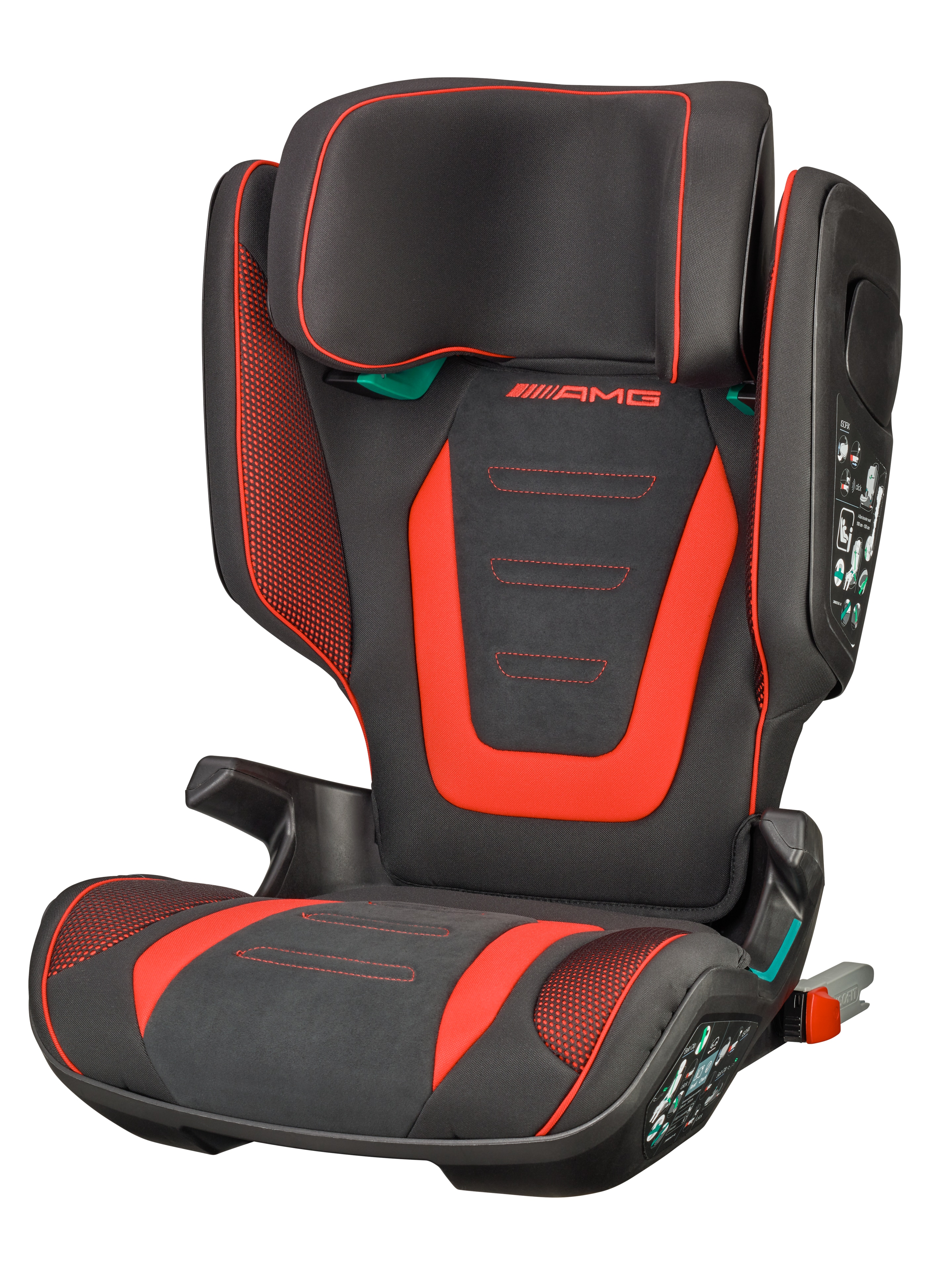 AMG Kindersitz KIDFIX, M i-SIZE - schwarz / rot