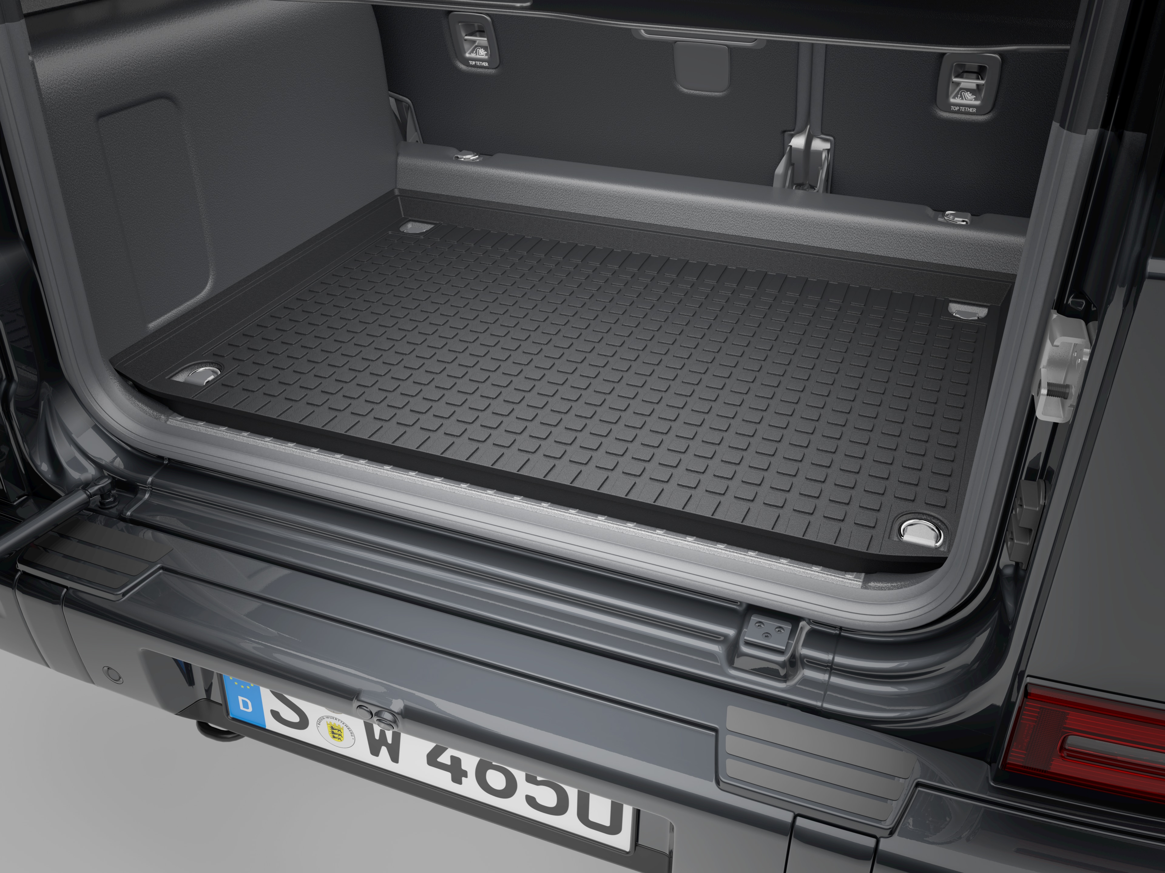 Kofferraumwanne, flach - schwarz, Polypropylen