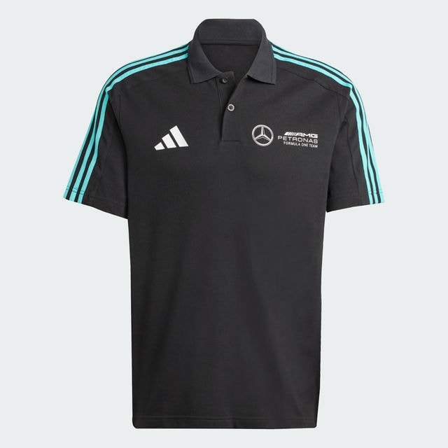 Poloshirt Herren, Mercedes-AMG F1 - schwarz, M Poloshirt Herren, Mercedes-AMG F1 - schwarz, M