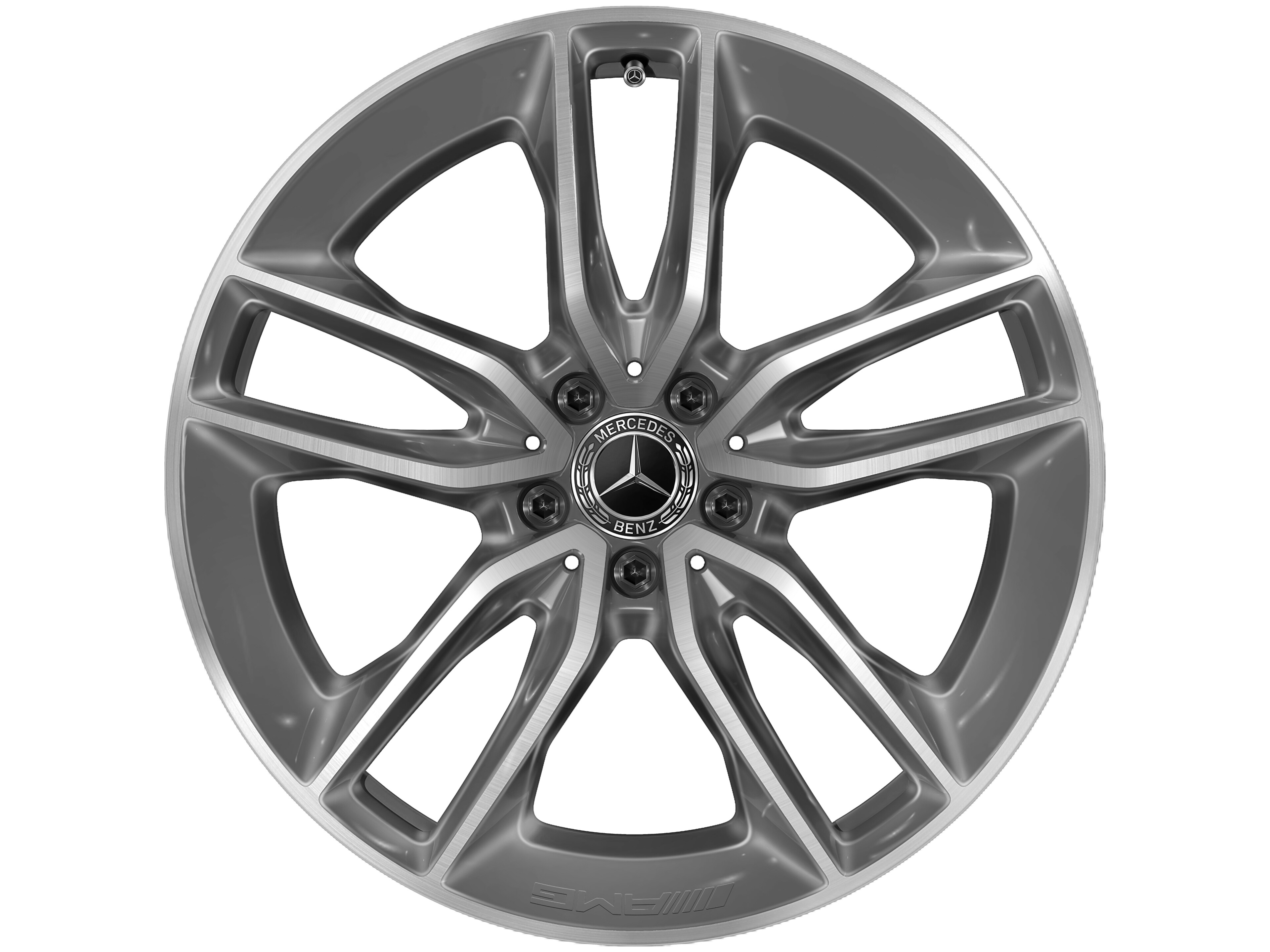 AMG 5-Doppelspeichen-Rad, 50,8 cm (20 Zoll) - 8 J x 20 ET 10, tremolit-metallic, glanzgedreht