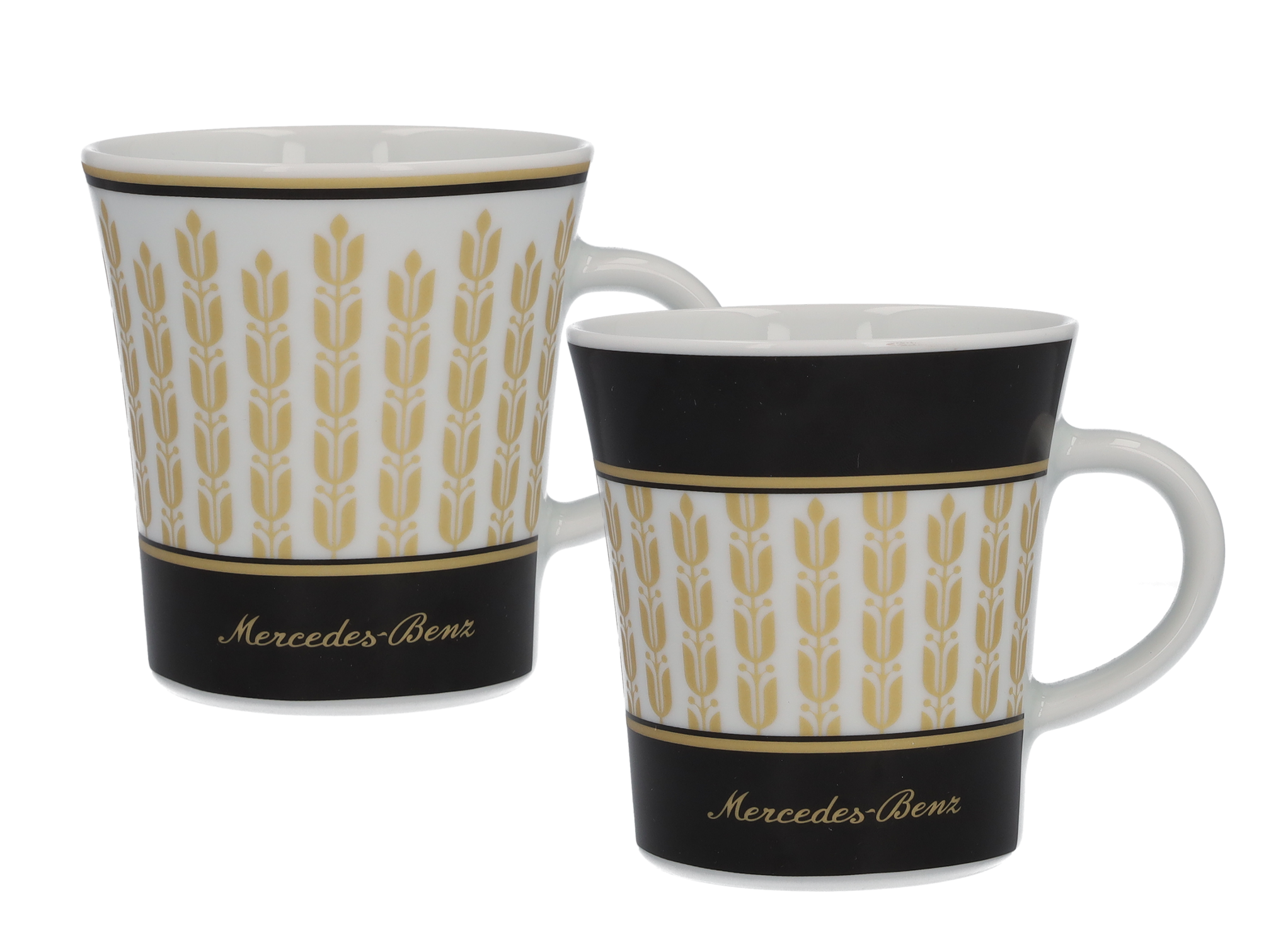 Kaffeebecher - schwarz / weiß / goldfarben, Porzellan, 300 ml, Kahla Kaffeebecher - schwarz / weiß / goldfarben, Porzellan, 300 ml, Kahla