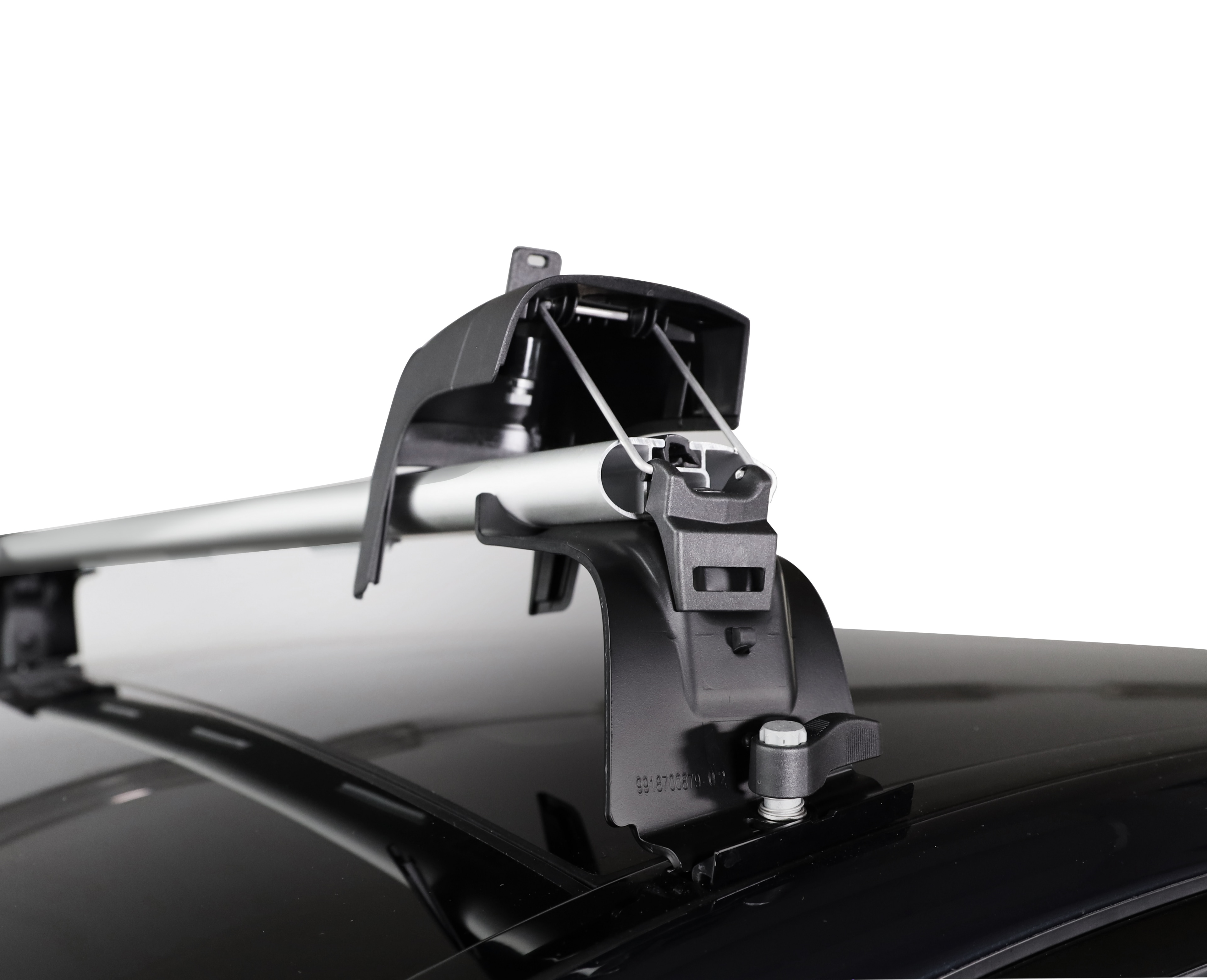 Grundträger - Aluminium / Kunststoff, silberfarben / schwarz