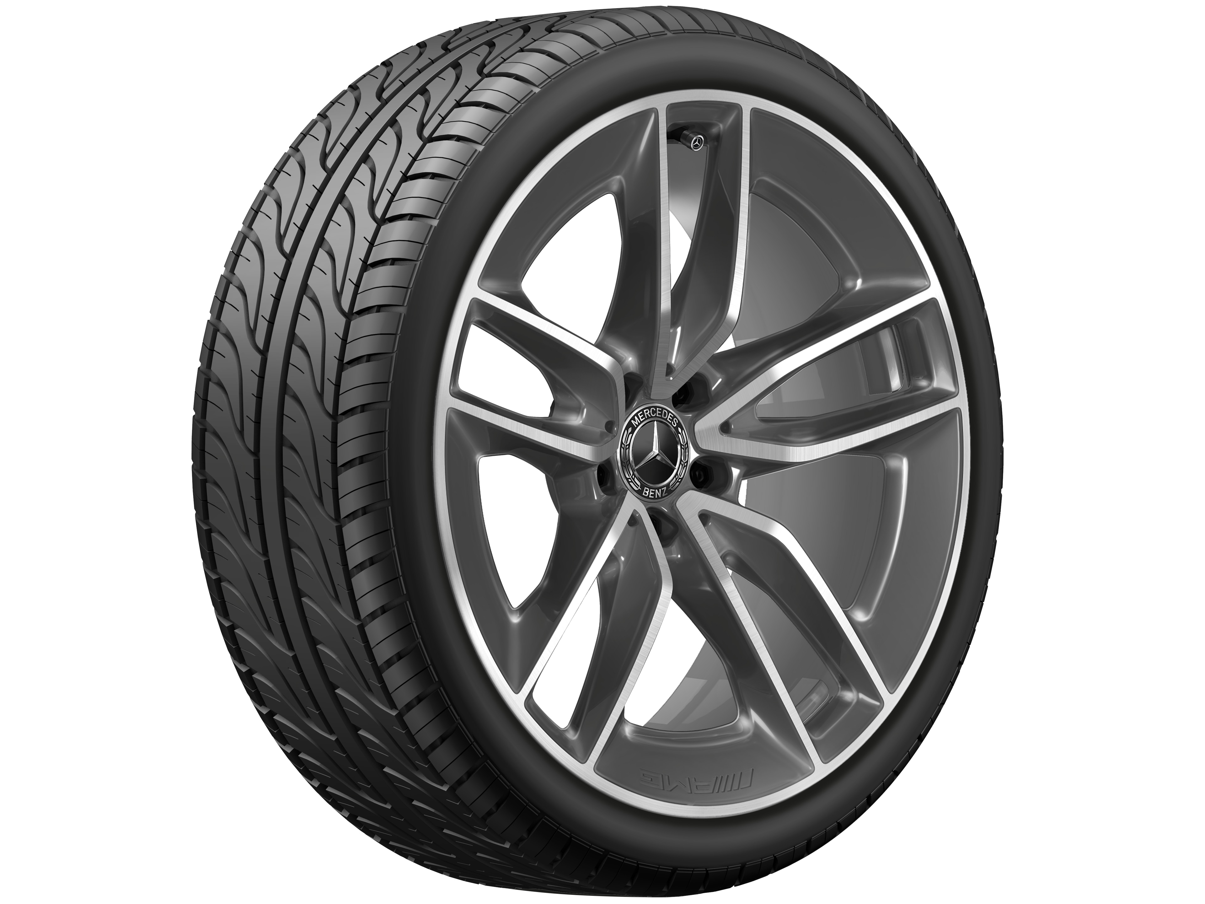 AMG 5-Doppelspeichen-Rad, 50,8 cm (20 Zoll) - 8 J x 20 ET 10, tremolit-metallic, glanzgedreht