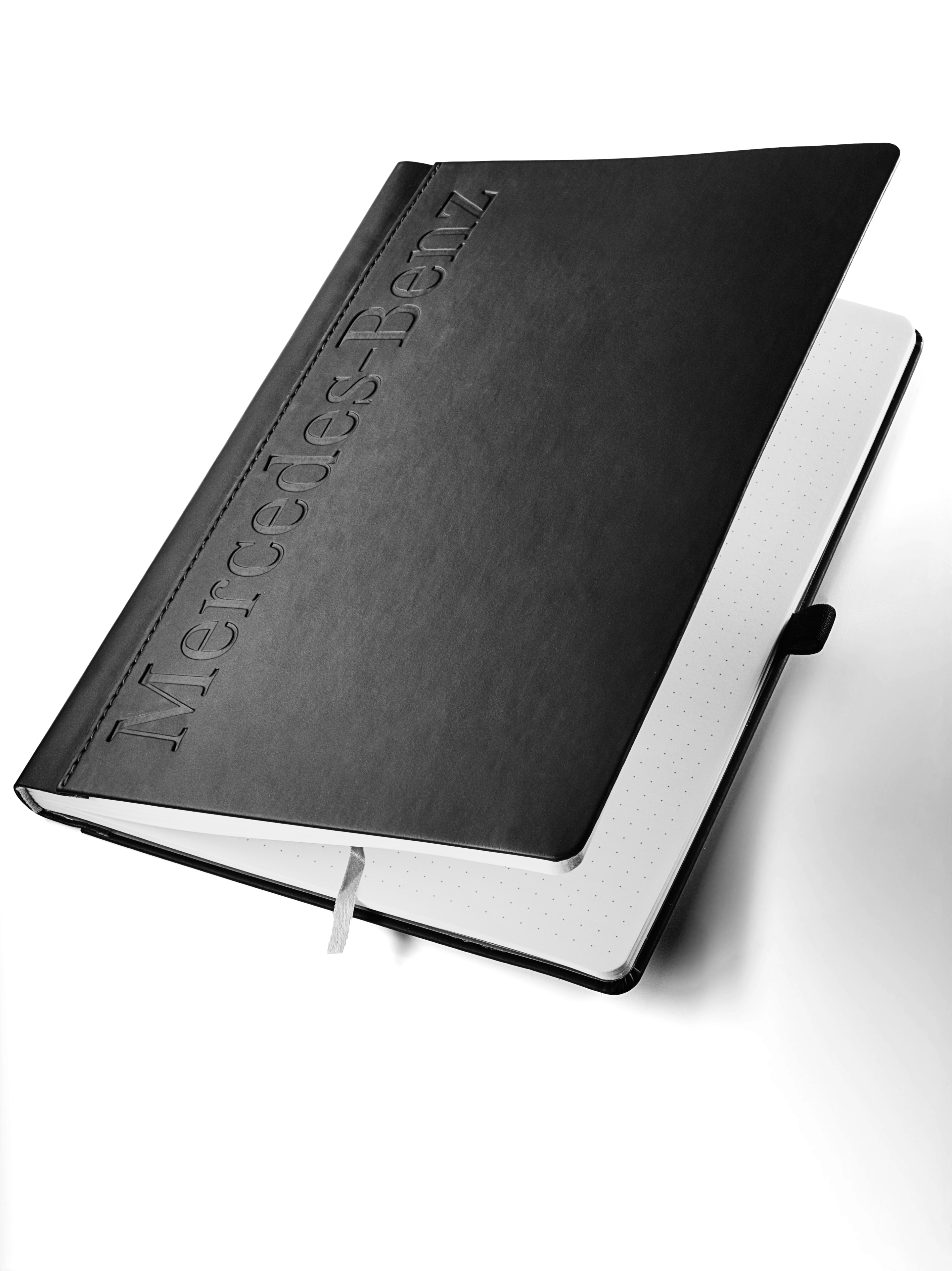 Lanybook, groß - schwarz, Polyurethan / Papier, Lanybook