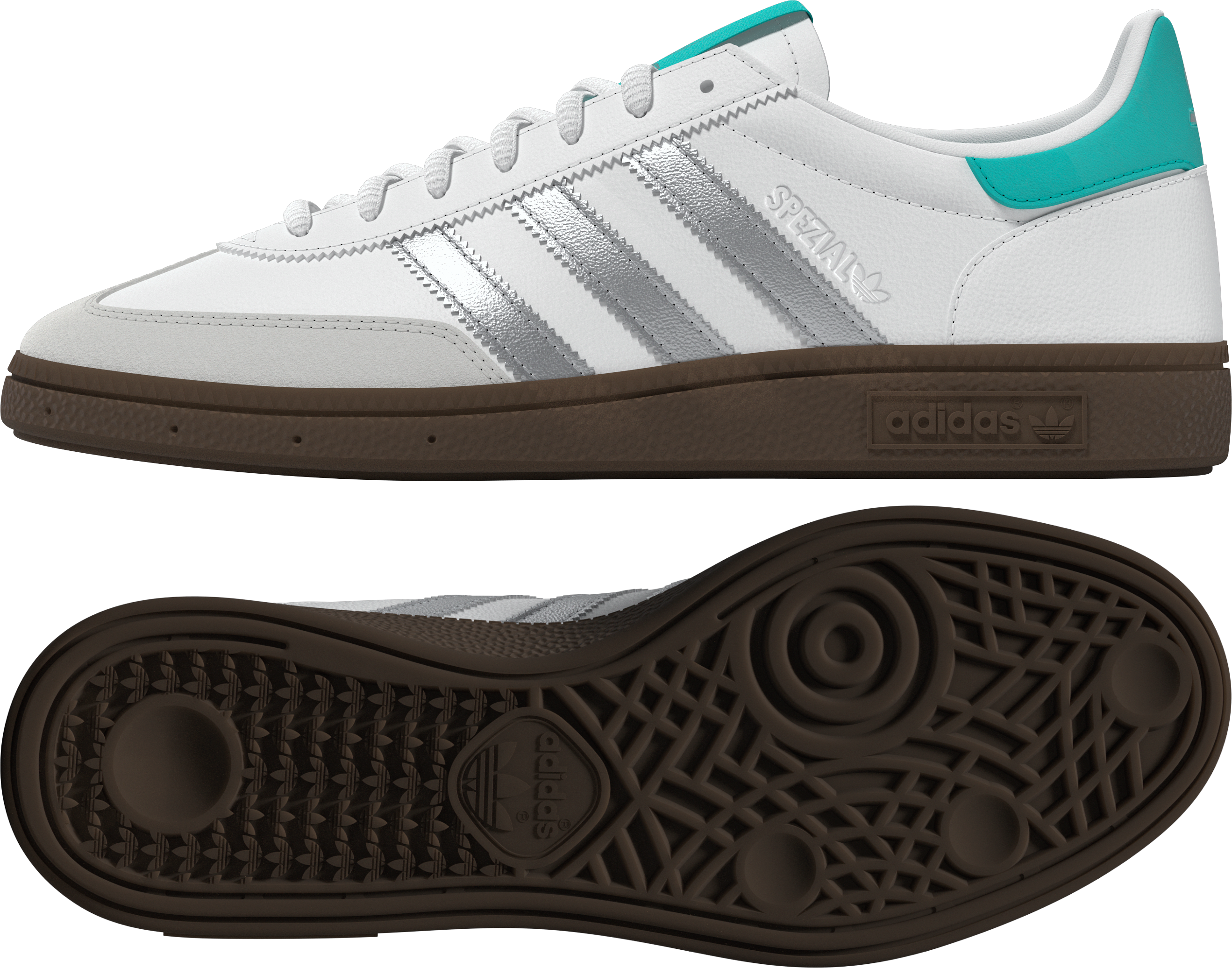 Sneakers, Handball Spezial, Mercedes-AMG F1 - weiß / silberfarben, 9, adidas