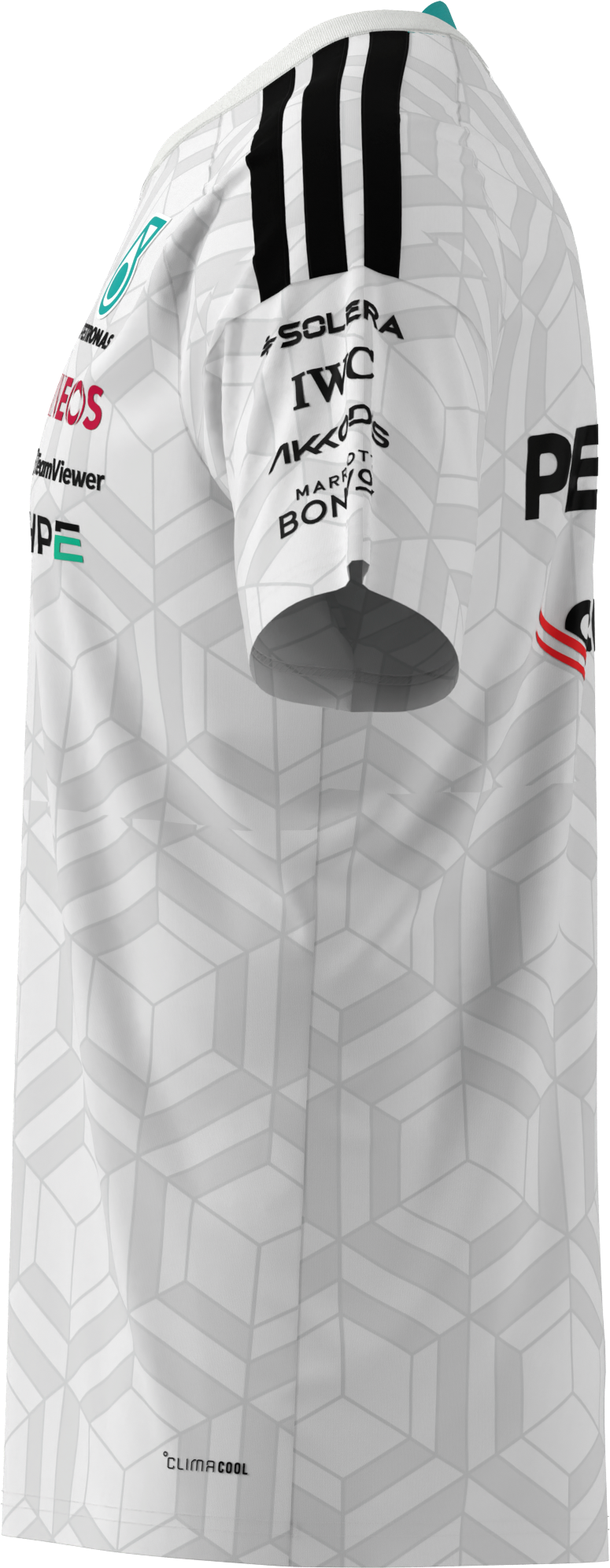 T-Shirt Herren, Fahrer, Mercedes-AMG F1 - weiß, S