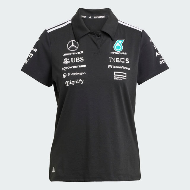 Poloshirt Damen, Team, Mercedes-AMG F1 - schwarz, XS