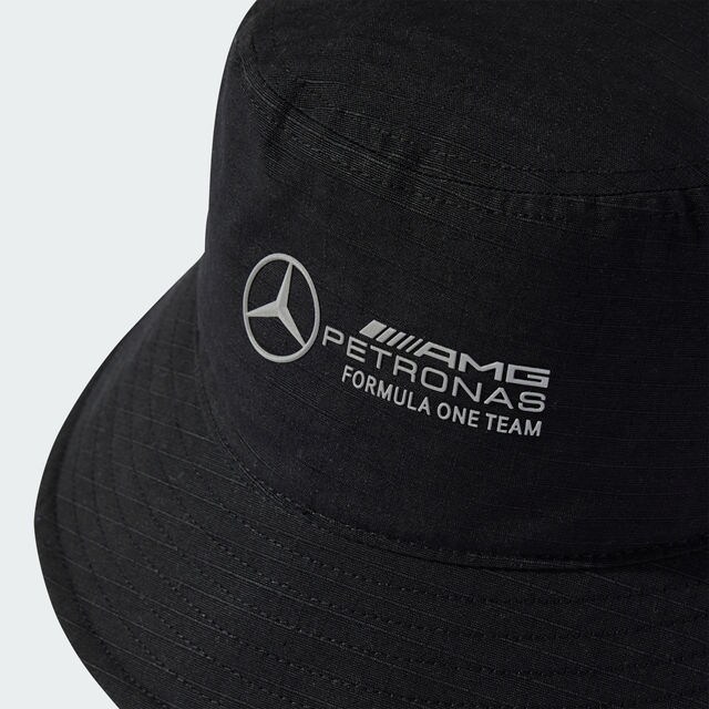 Bucket Hat, Team, Mercedes-AMG F1 - schwarz, Baumwolle
