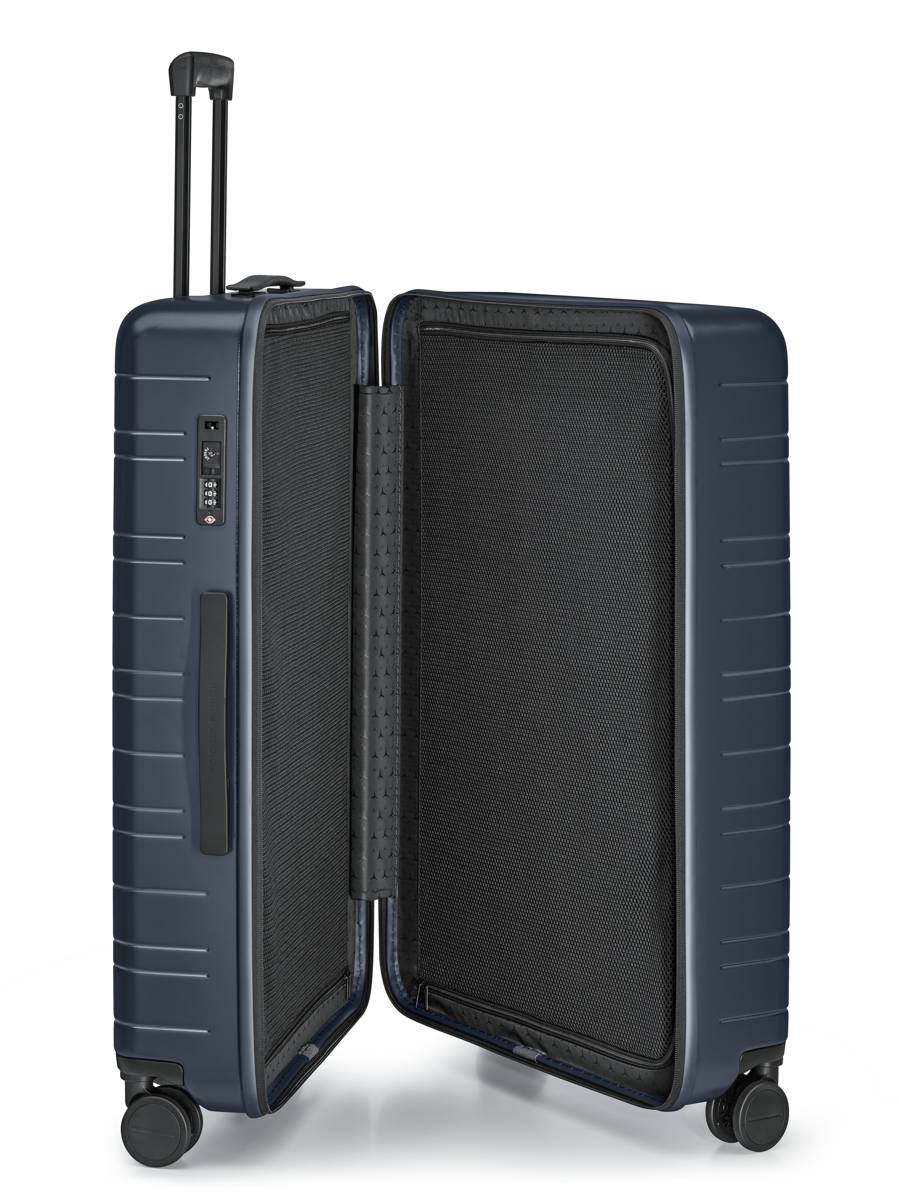 Koffer, H7 - dunkelblau, Polycarbonat / Polyester, HORIZN STUDIOS, 90 l