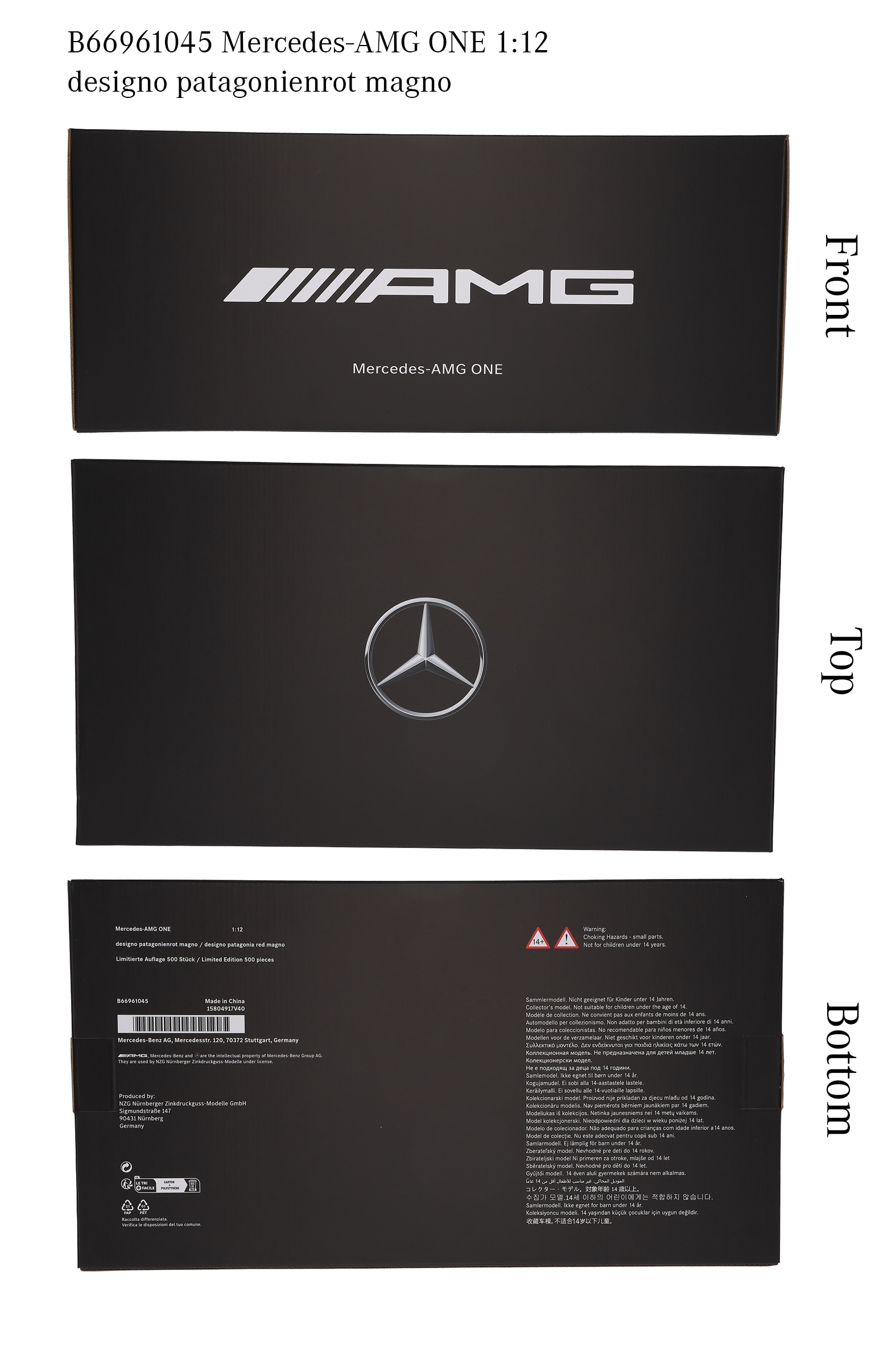 Mercedes-AMG ONE, C298 - designo patagonienrot magno, NZG, 1:12 Mercedes-AMG ONE, C298 - designo patagonienrot magno, NZG, 1:12