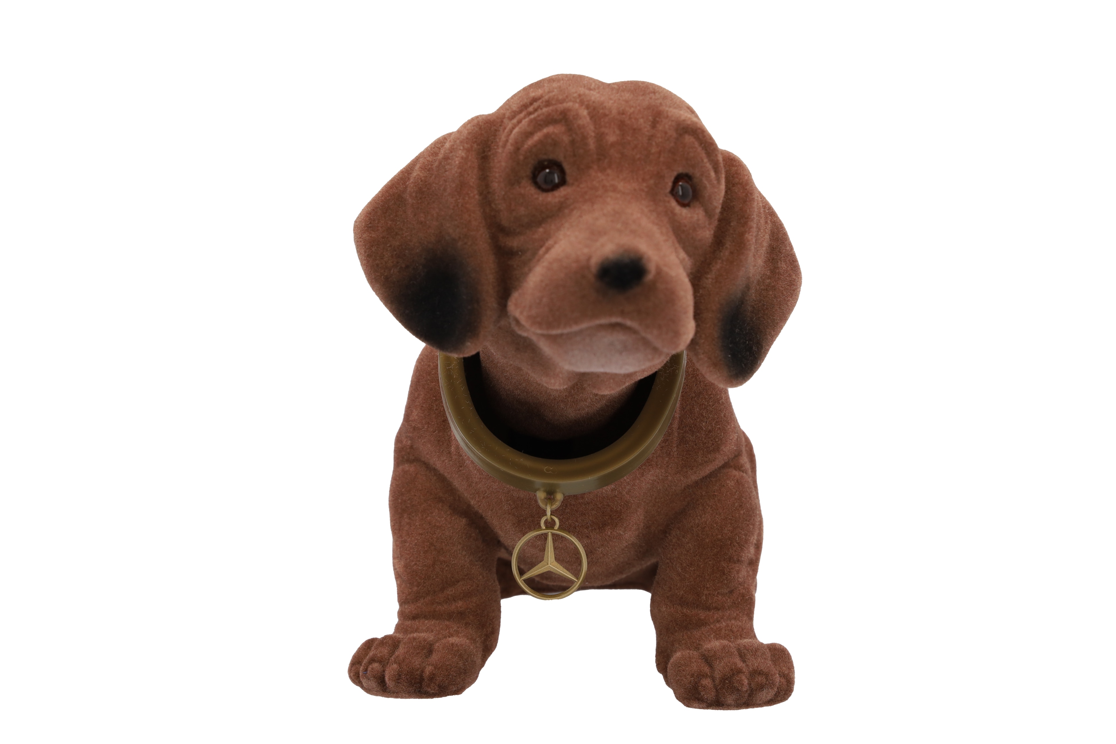 Wackeldackel - braun, Kunststoff