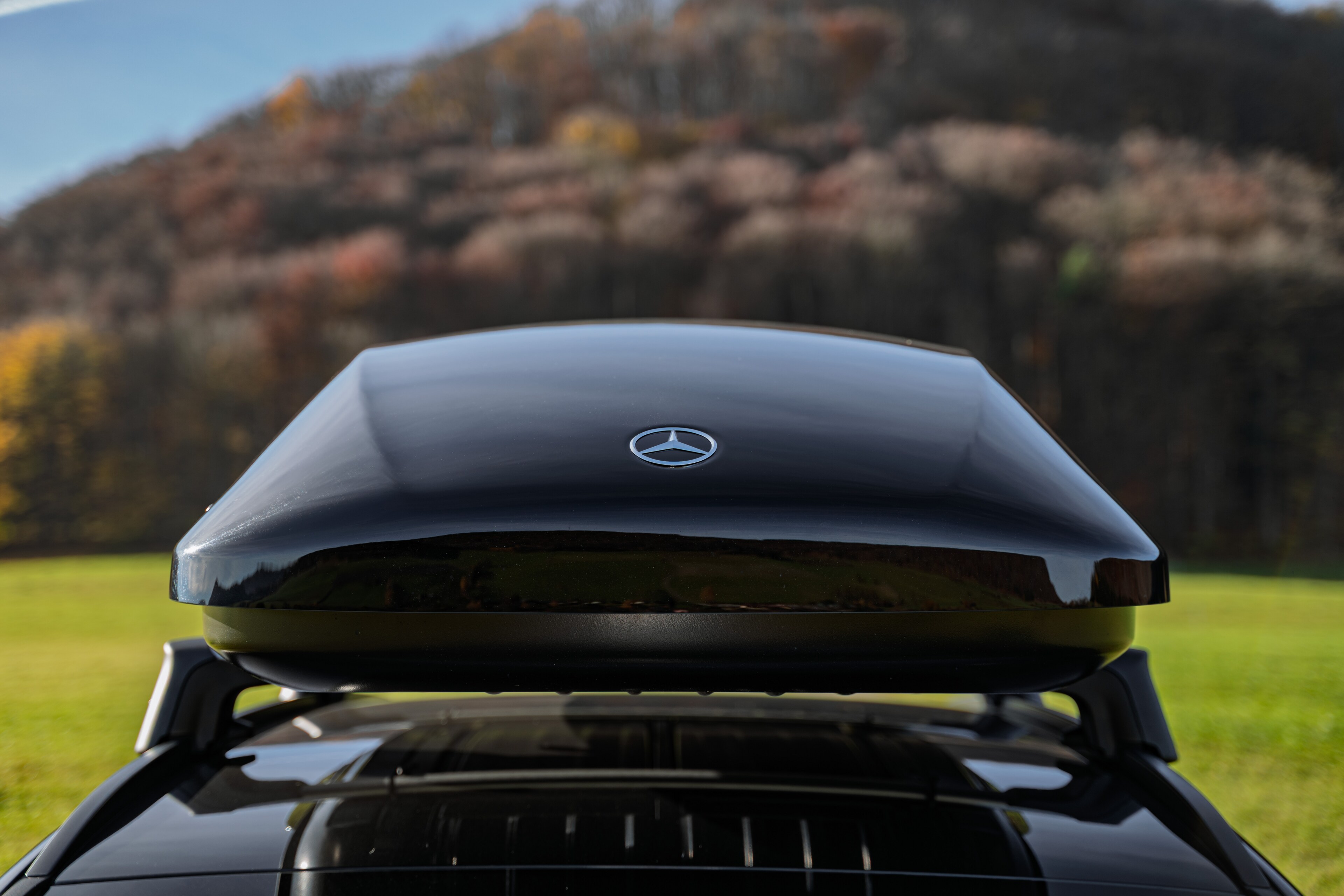 Relingträger, 2-teilig - Aluminium, schwarz-silber