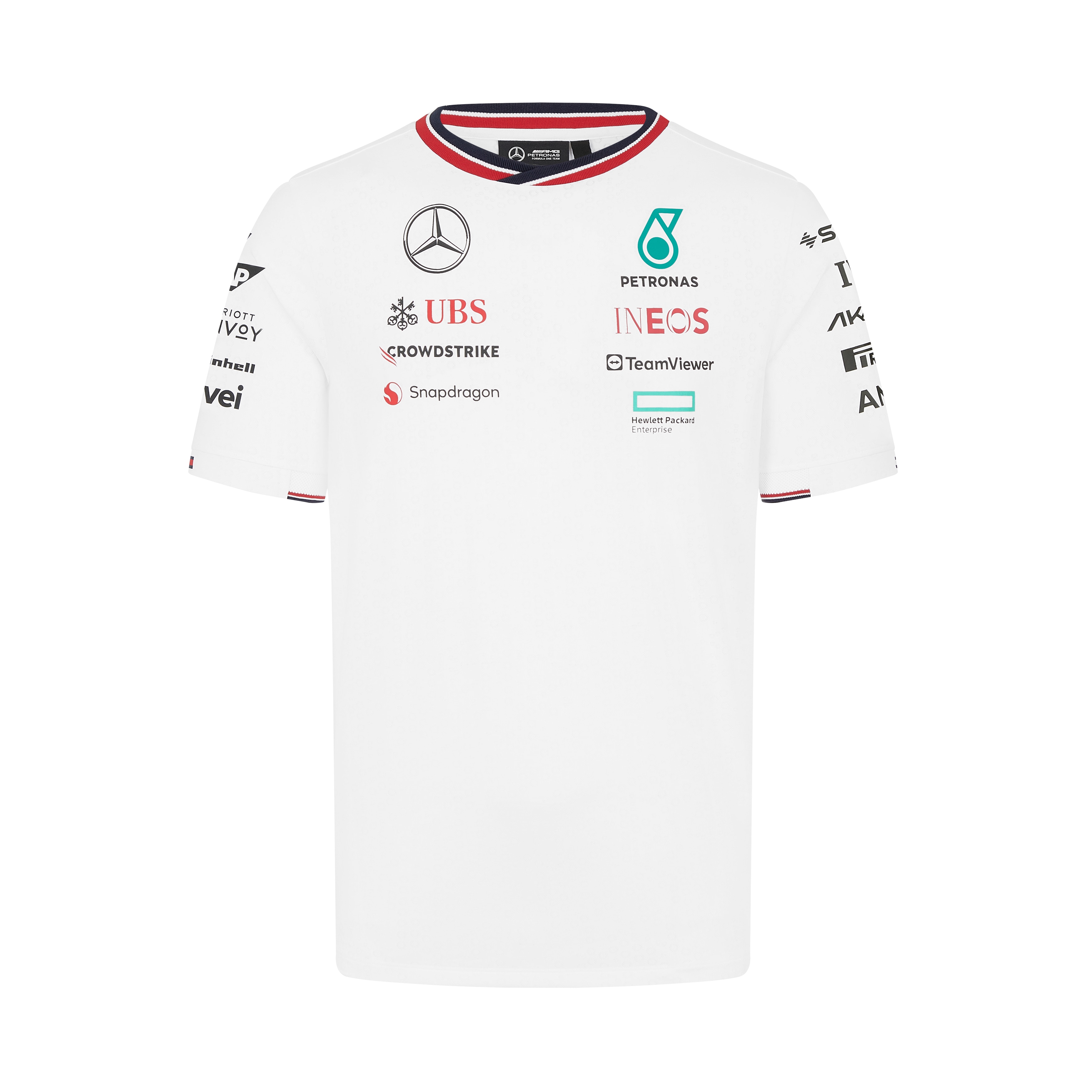 T-Shirt Herren, Fahrer, Mercedes-AMG F1 - weiß, L