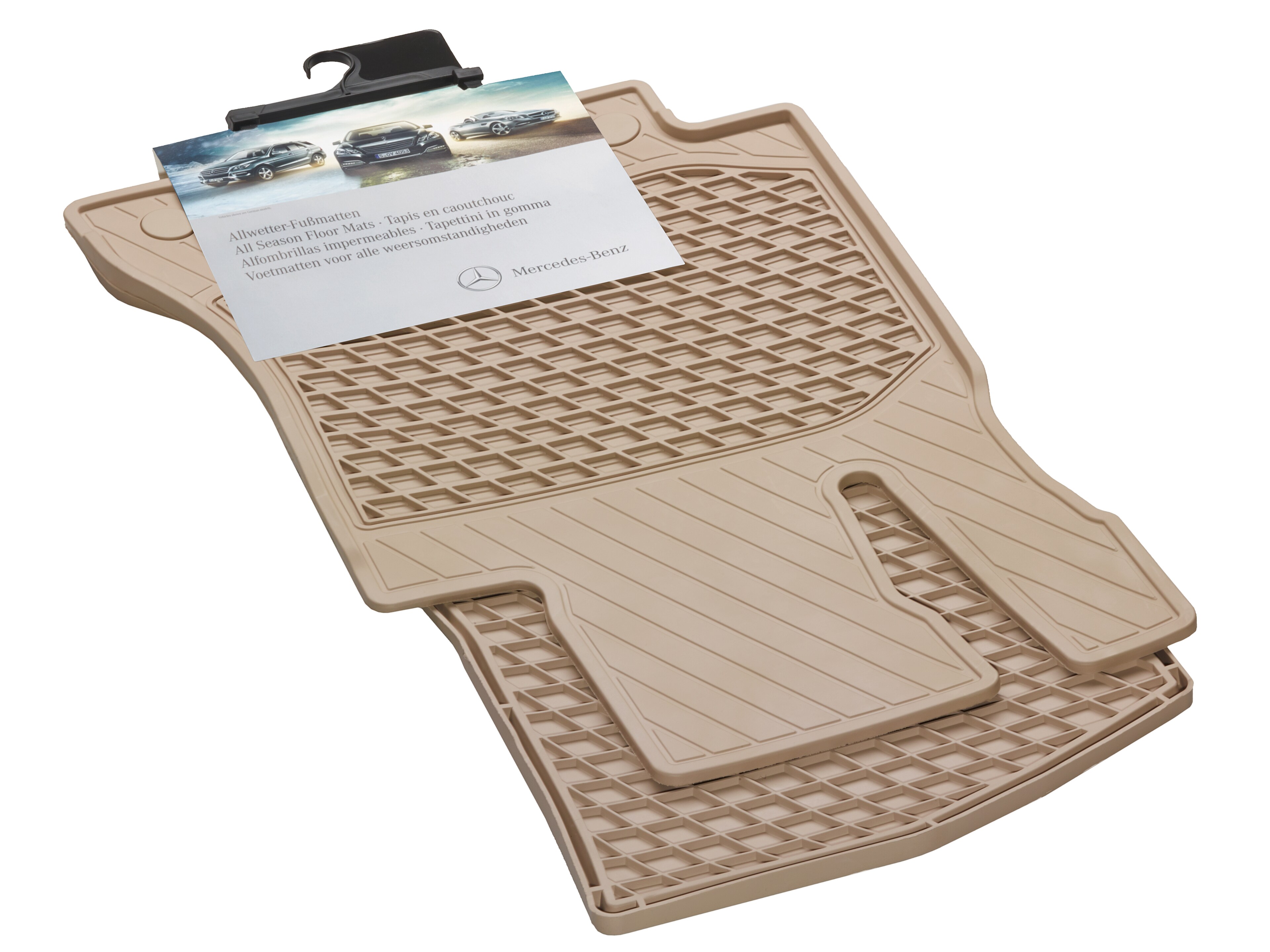 Allwettermatten, CLASSIC, Fahrer-/Beifahrermatte, 2-teilig - LL, seidenbeige
