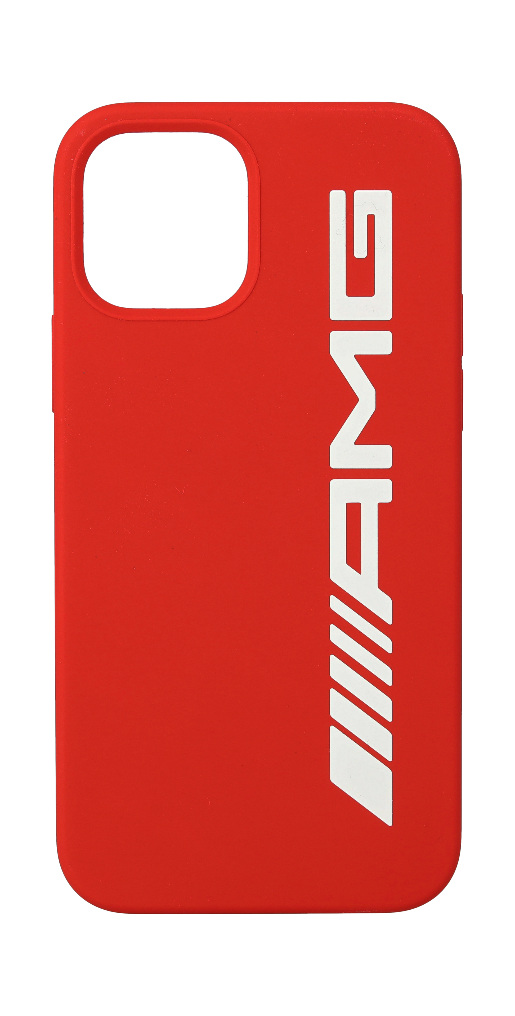 AMG Hülle für iPhone® 12 Pro/iPhone® 12 - rot / weiß, Polycarbonat / Silikon / Mikrofaser