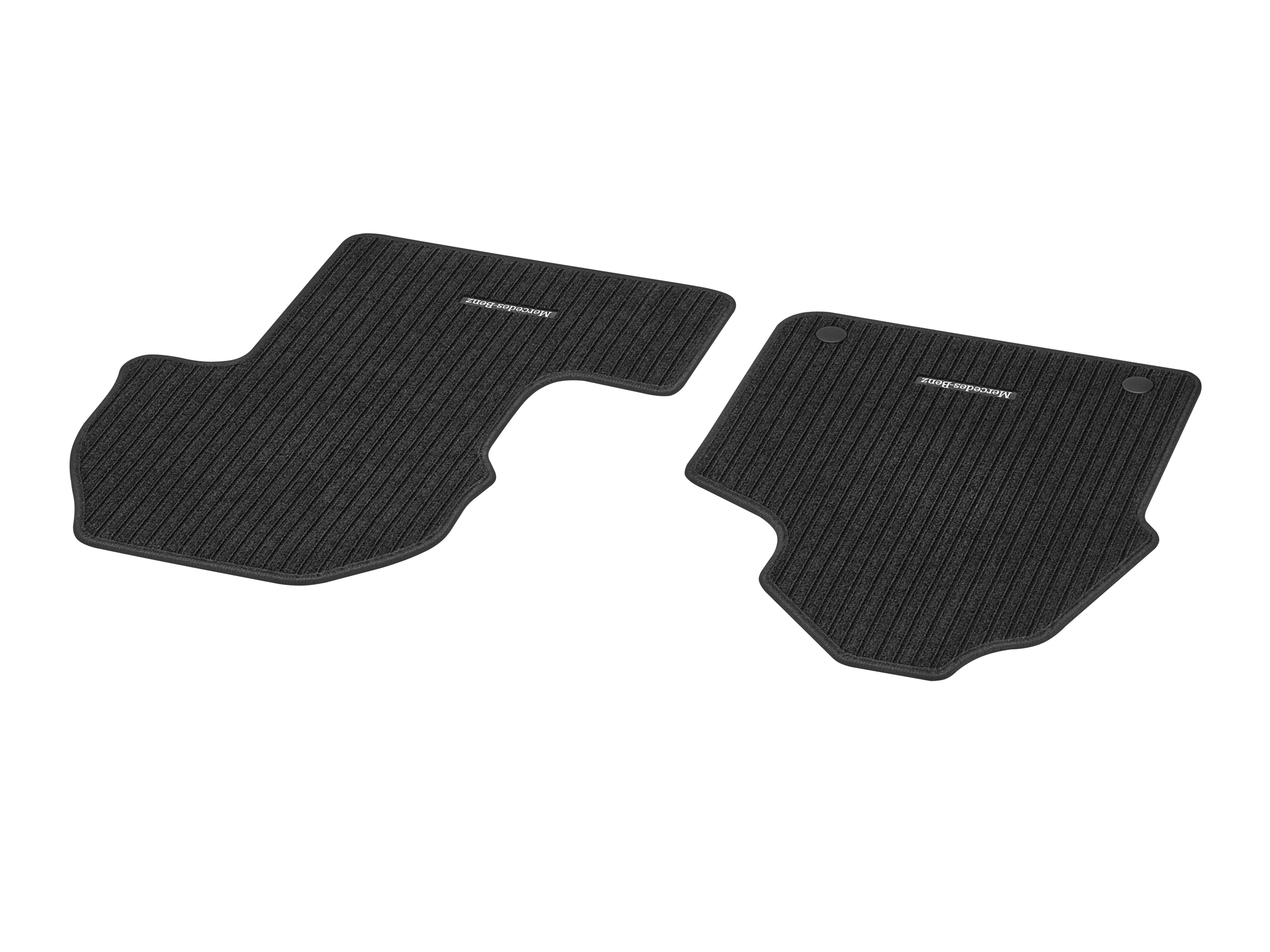 Ripsmatten, CLASSIC, Fahrer-/Beifahrermatte, 2-teilig, ohne H00 - LL, schwarz