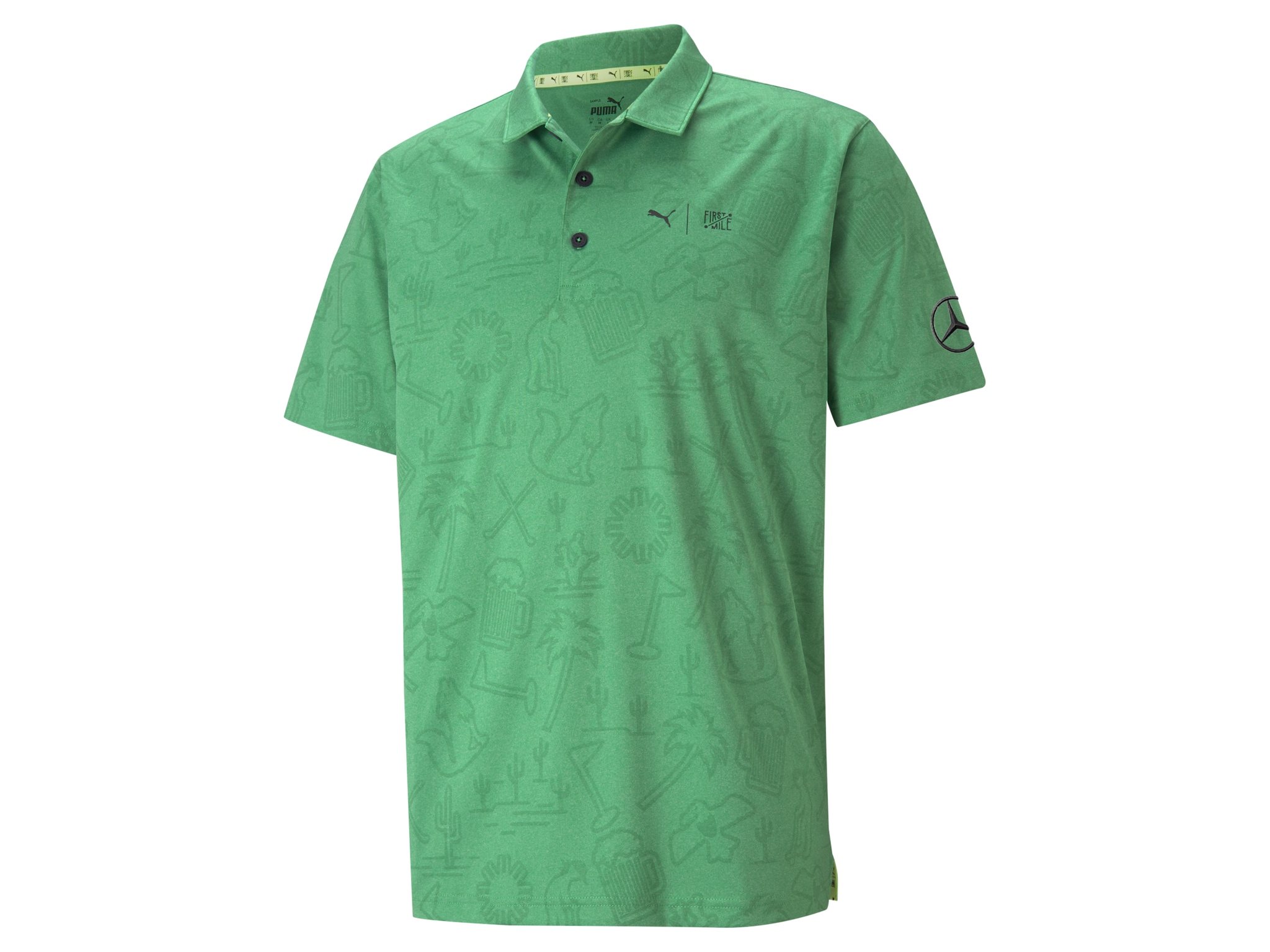 Golf-Poloshirt Herren - grün, XXL