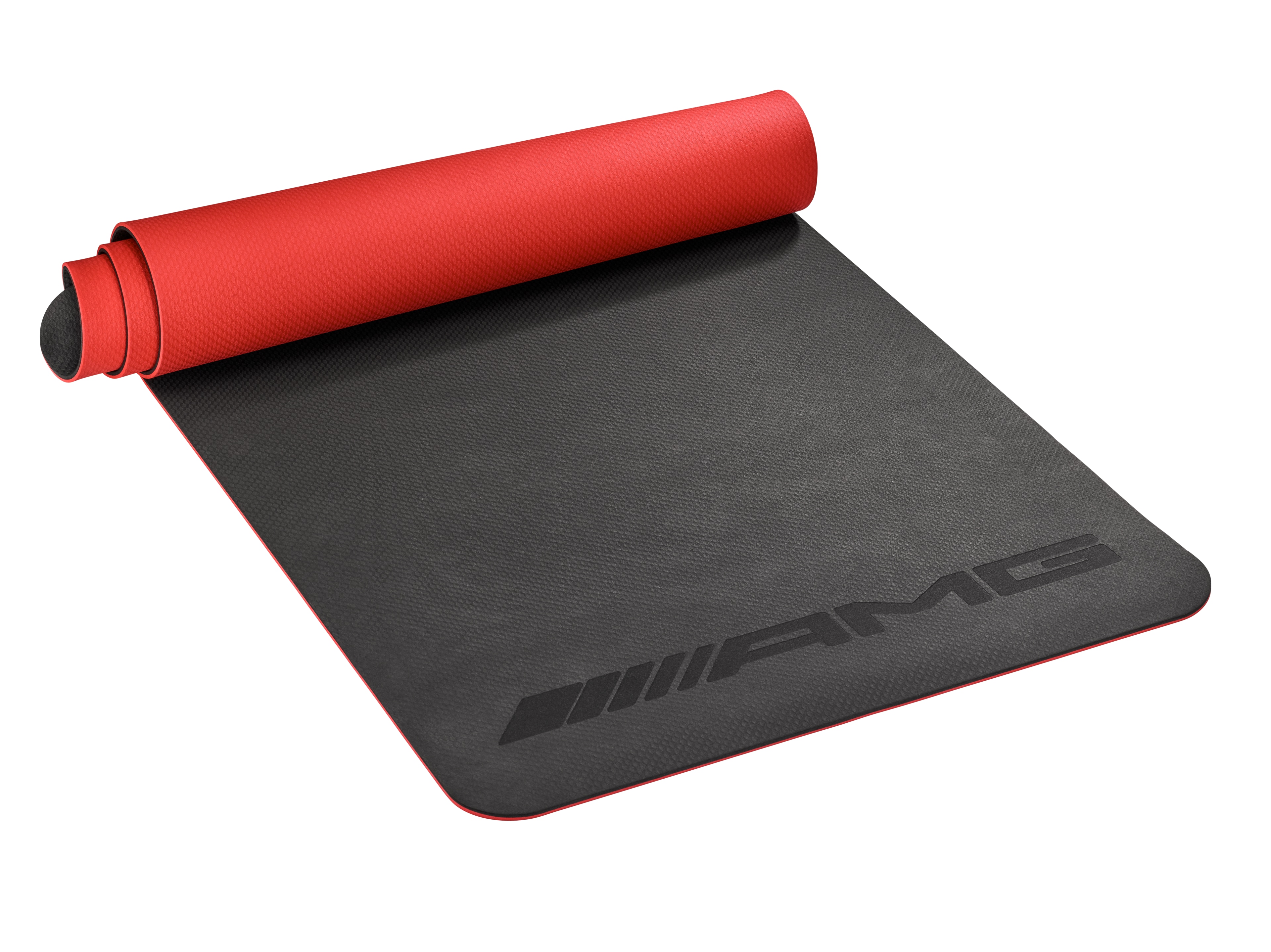 AMG Fitnessmatte - schwarz / rot, TPE AMG Fitnessmatte - schwarz / rot, TPE