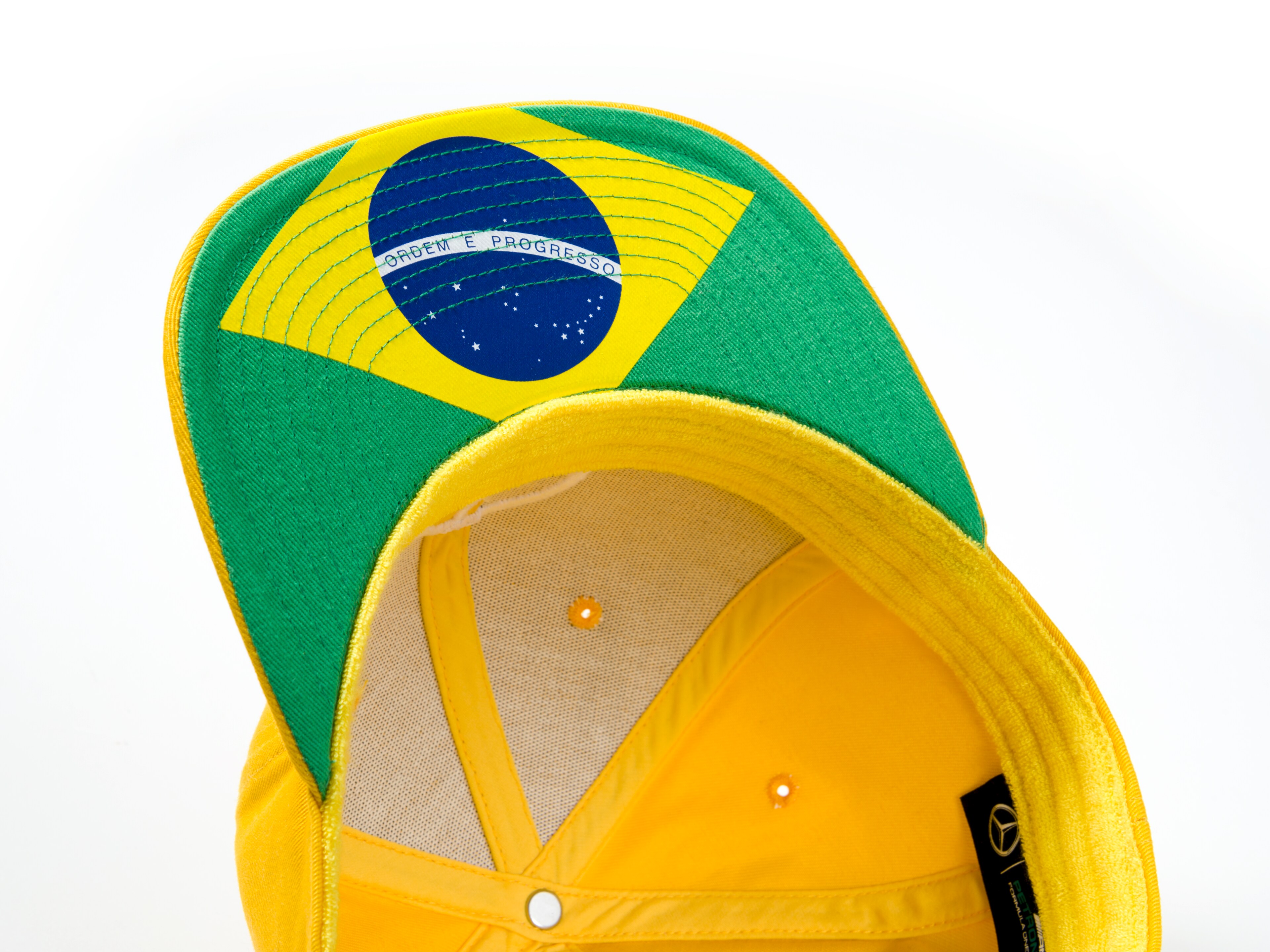 Cap, Hamilton, Special Edition Brazil 2019 - gelb / grün, Baumwolle