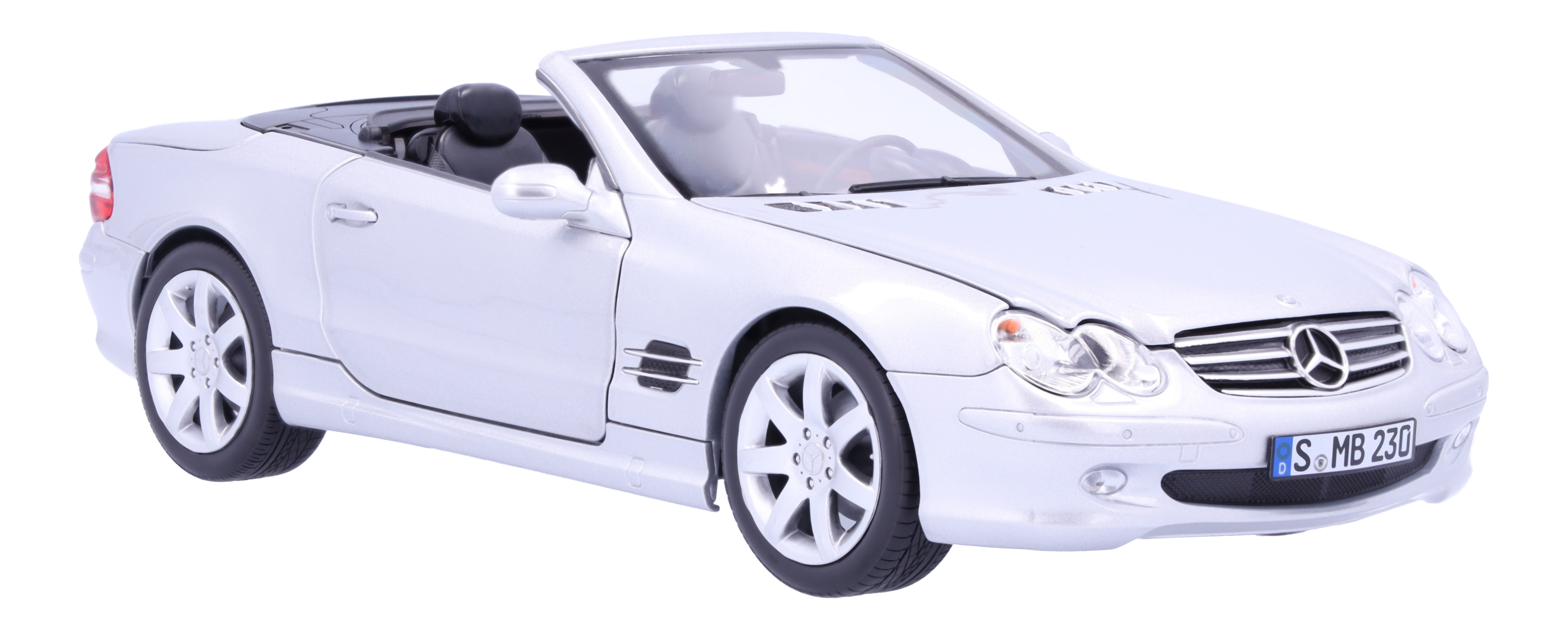 SL 500 R 230 (2001-2006) - brillantsilber, Norev, 1:18 SL 500 R 230 (2001-2006) - brillantsilber, Norev, 1:18