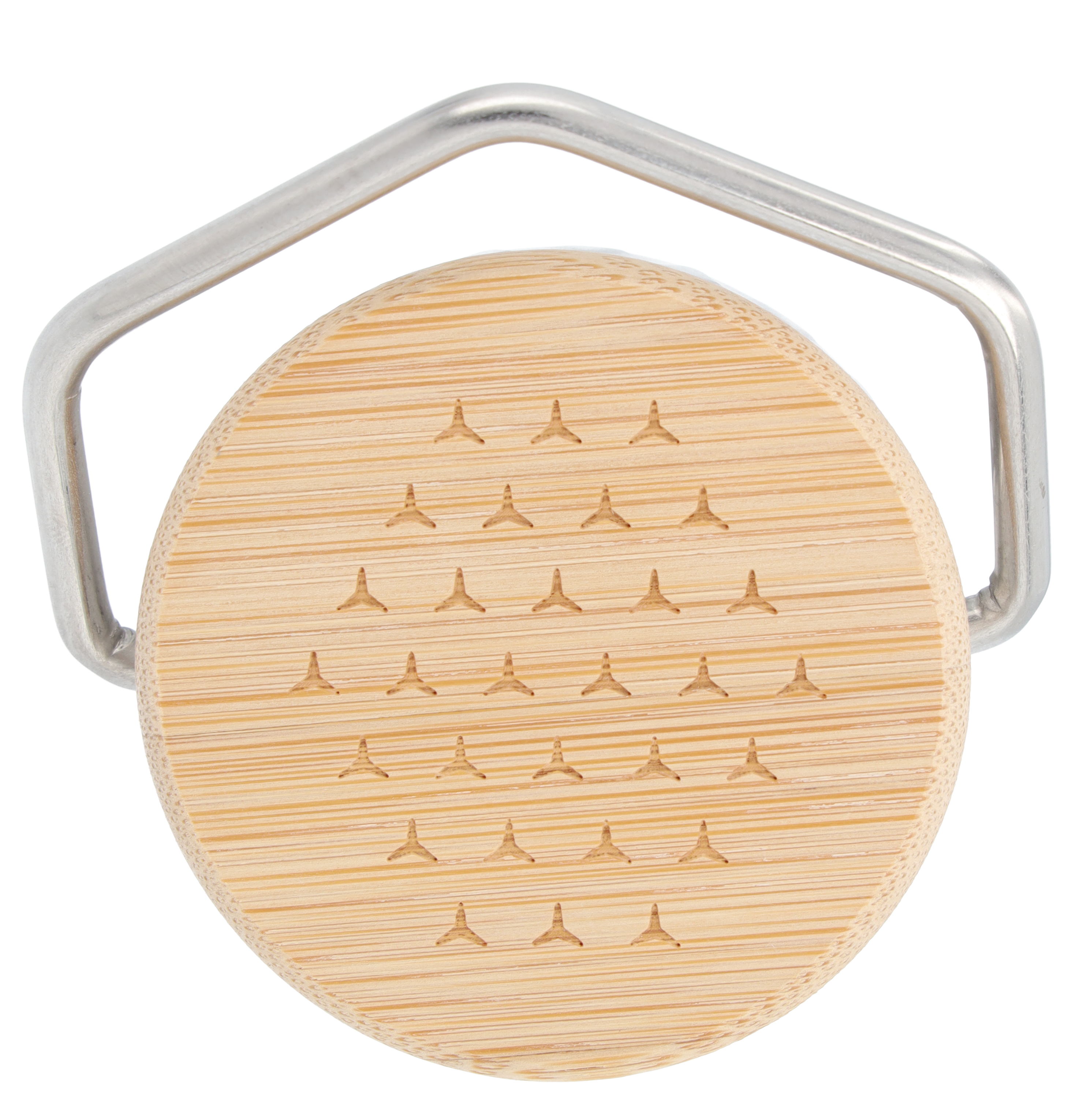 Trinkflasche Kinder, Mercedes-Benz - silberfarben / blau, Edelstahl / Bambus / Polypropylen, Lässig