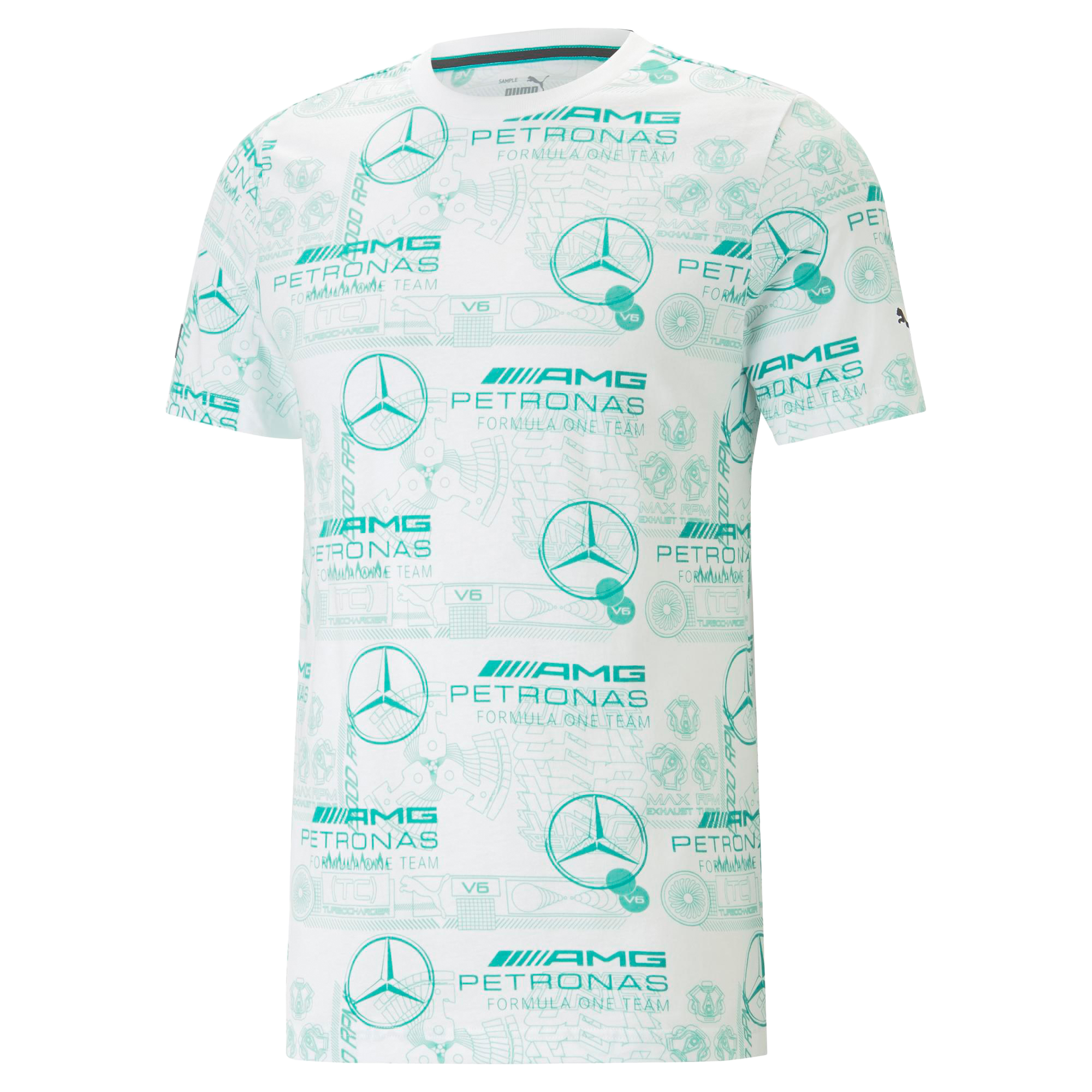 T-Shirt, Mercedes-AMG F1 - weiß, S