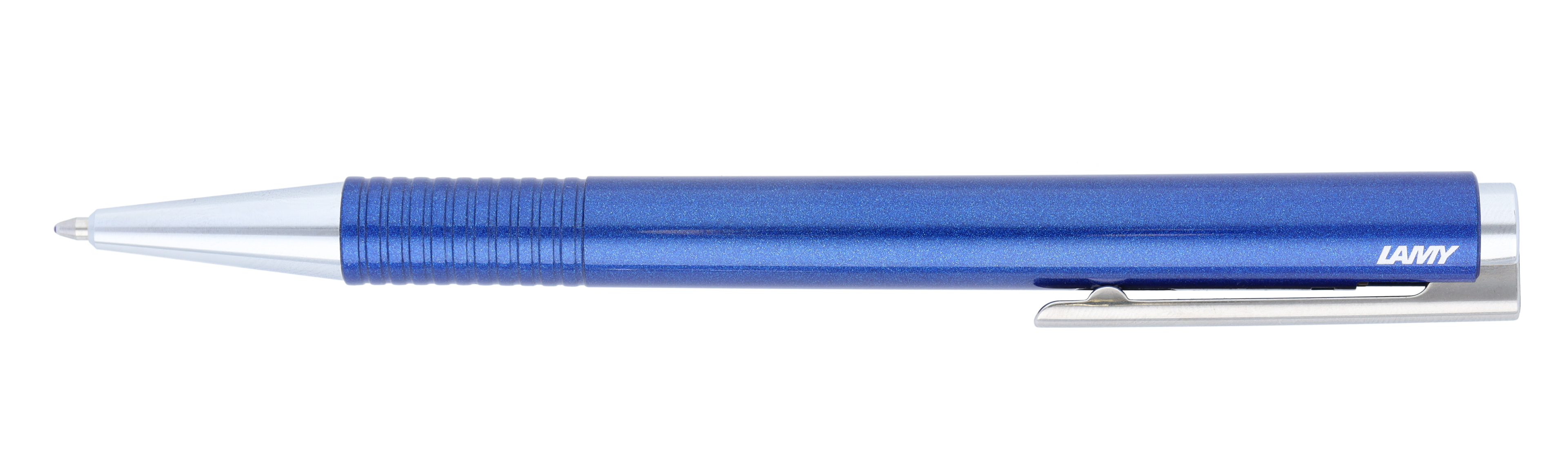 Kugelschreiber, LAMY logo - brillantblau, Kunststoff / Edelstahl, Lamy