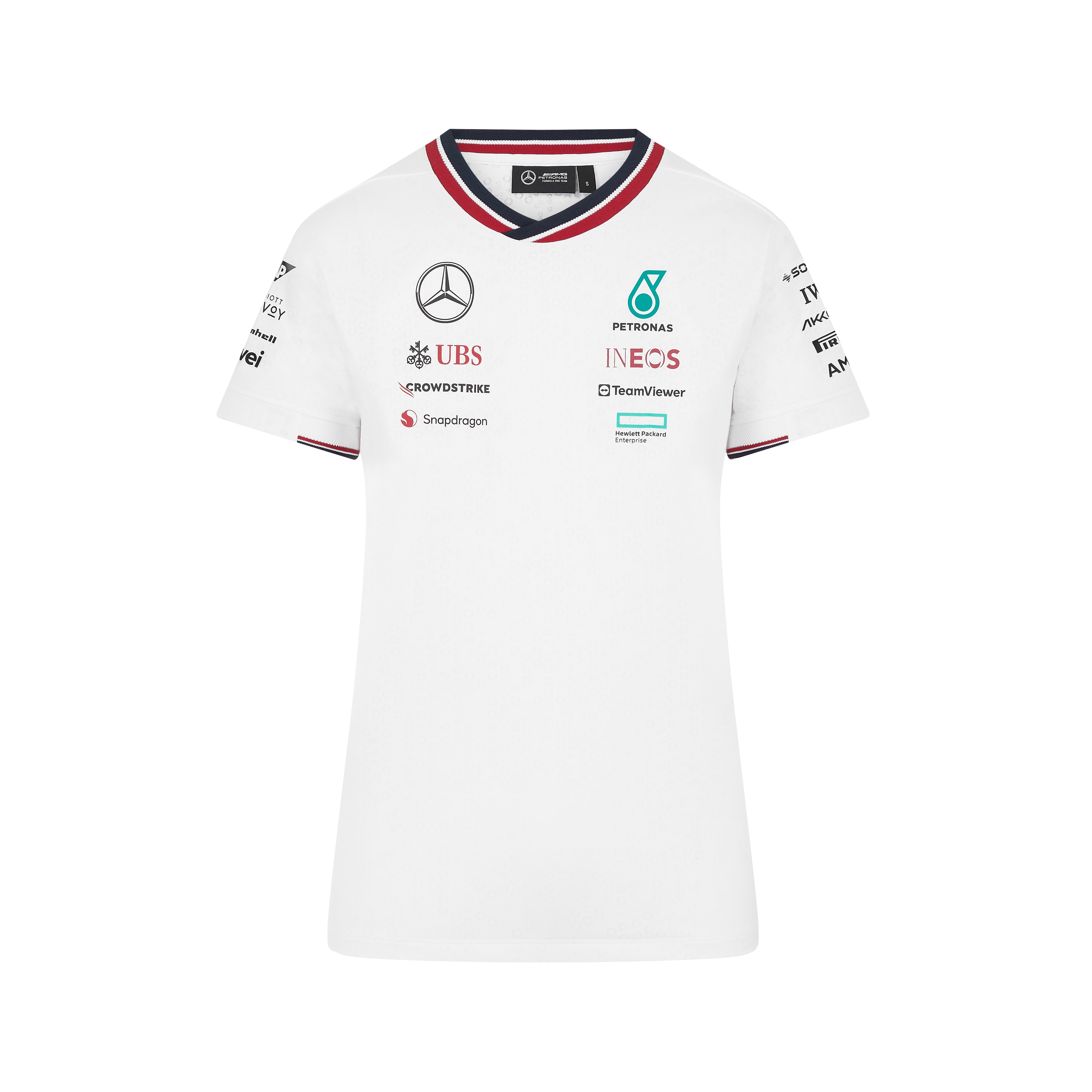 T-Shirt Damen, Fahrer, Mercedes-AMG F1 - weiß, XL