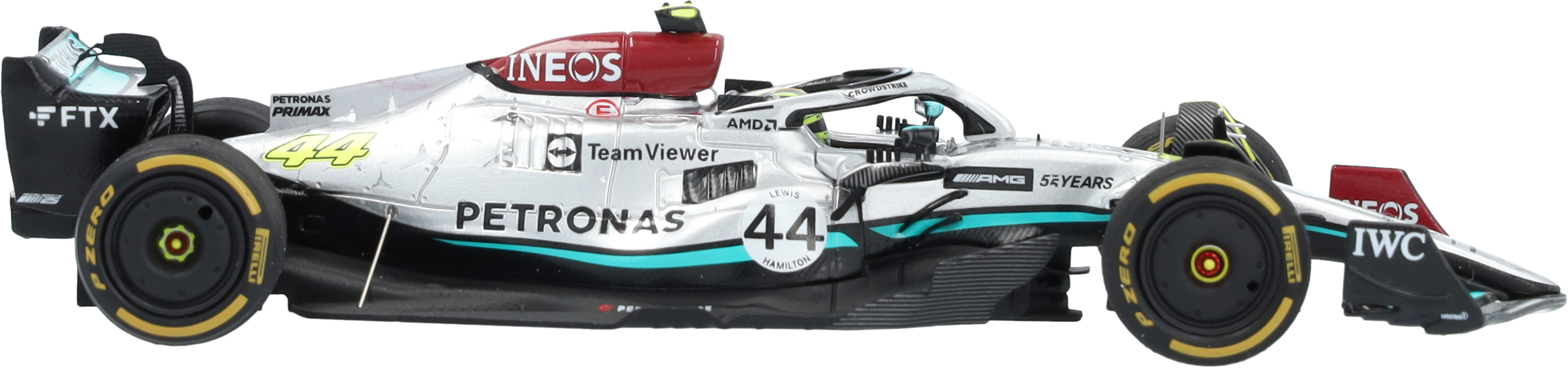 MERCEDES AMG PETRONAS Formula One™ Team, Lewis Hamilton, Saison 2022 - petronasgrün, Minimax, 1:43