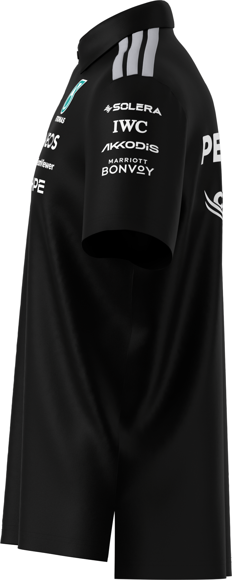 Poloshirt Herren, Team, Mercedes-AMG F1 - schwarz, M