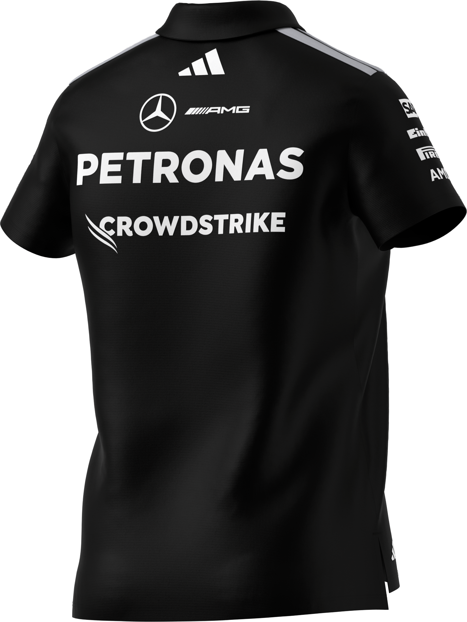 Poloshirt Damen, Team, Mercedes-AMG F1 - schwarz, XS