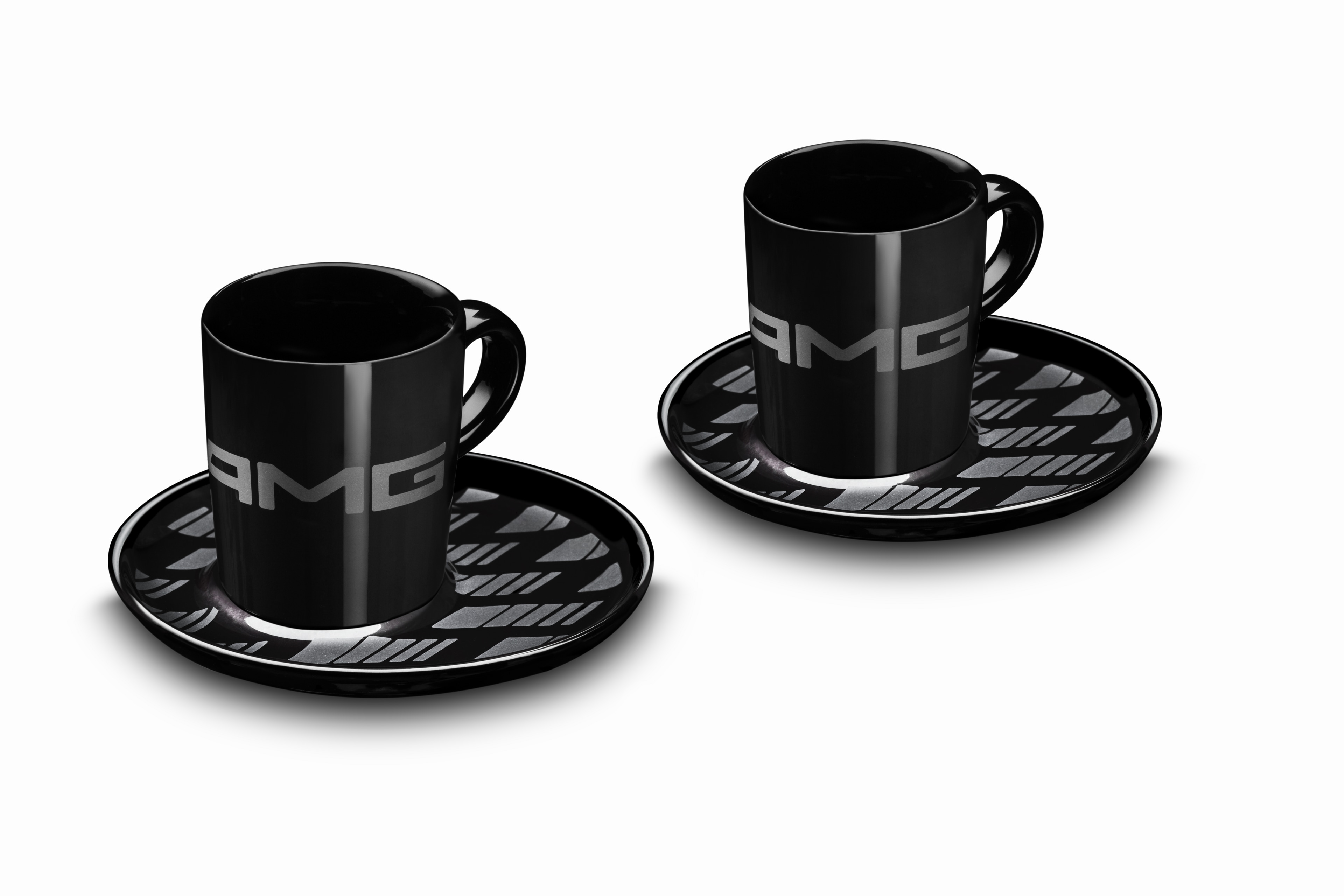 AMG Espressotassen, 2er-Set - schwarz, Porzellan, 80 ml, Kahla