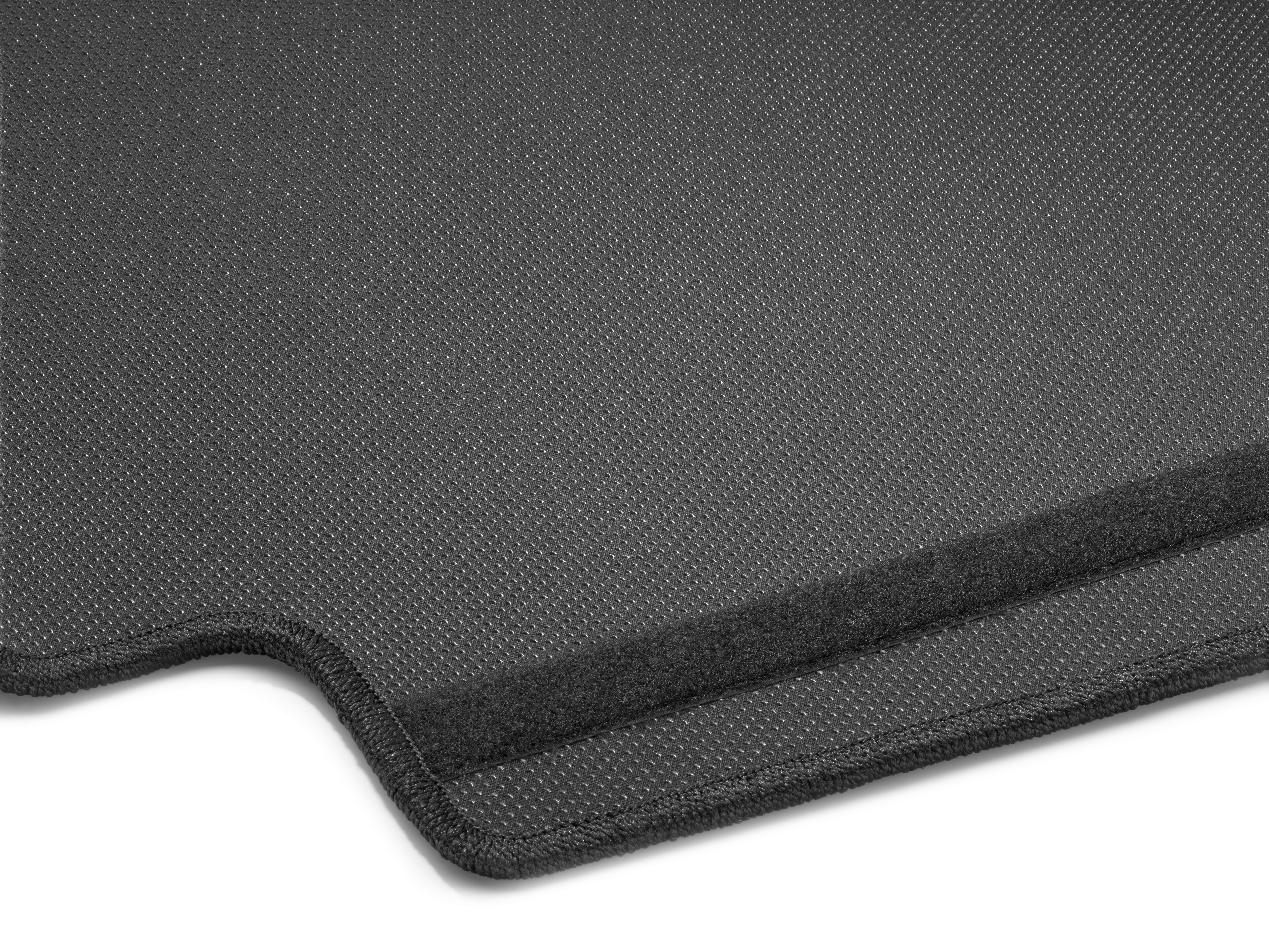 Wendematte, passgenau, mit Klettband für Ladekantenschutz - schwarz, Polyester