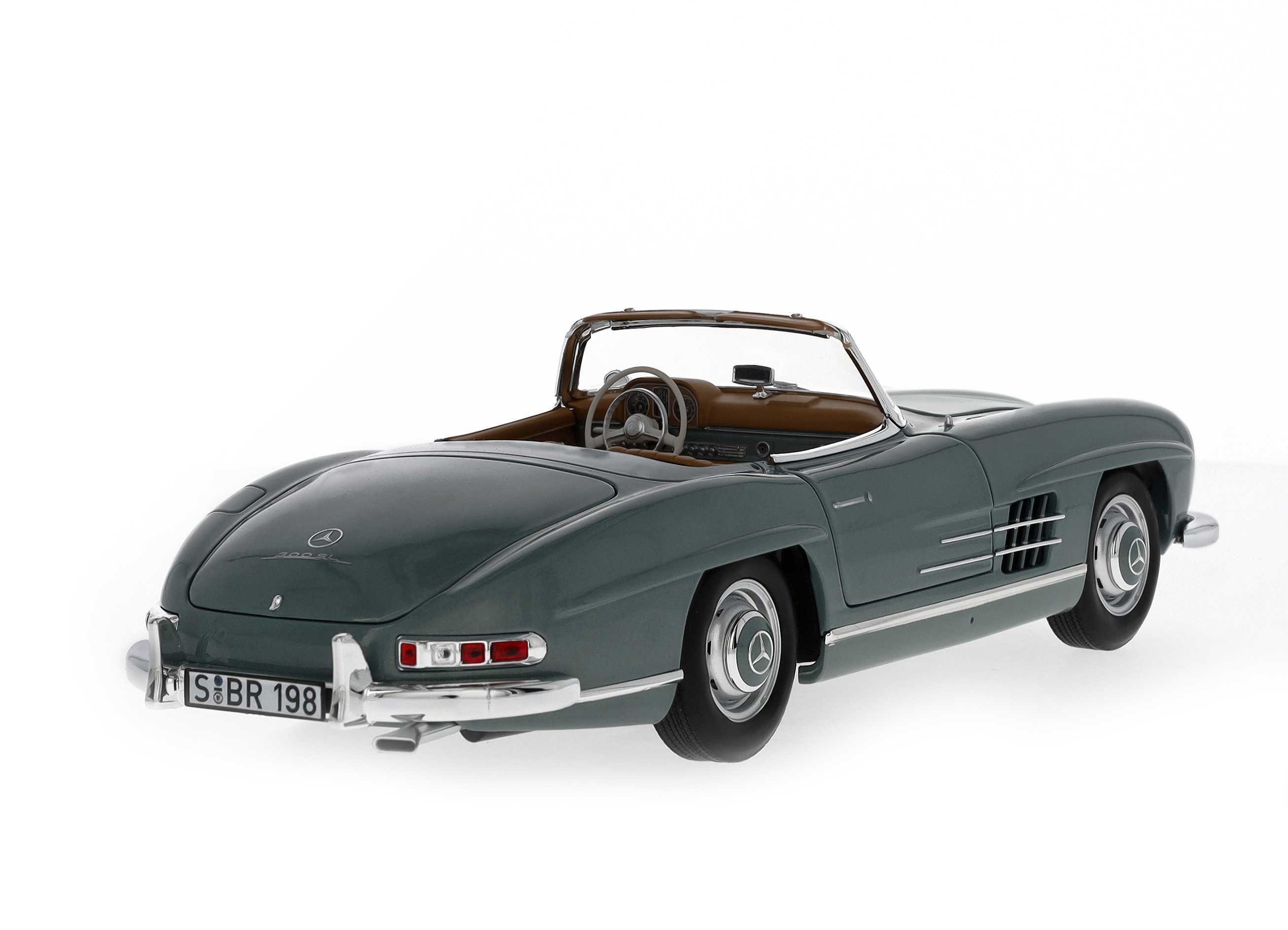 300 SL Roadster W 198 II (1957-1963) - hellgrün, Norev, 1:18